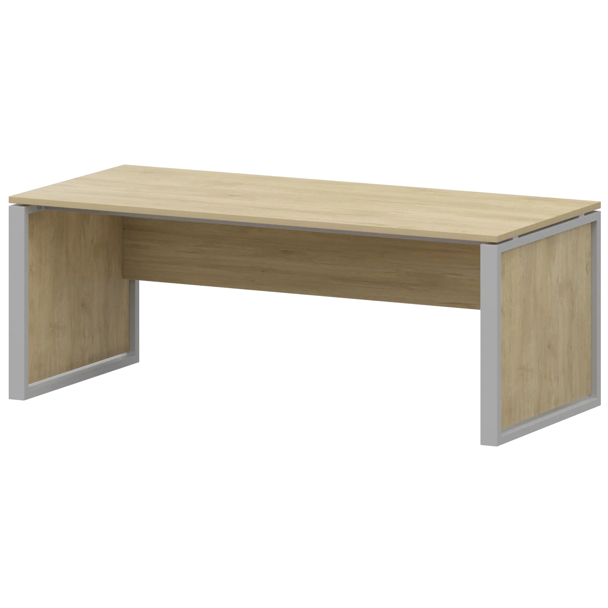 Стол руководителя Аргентум-М НТМ-180 Баттл Рок/Металлик