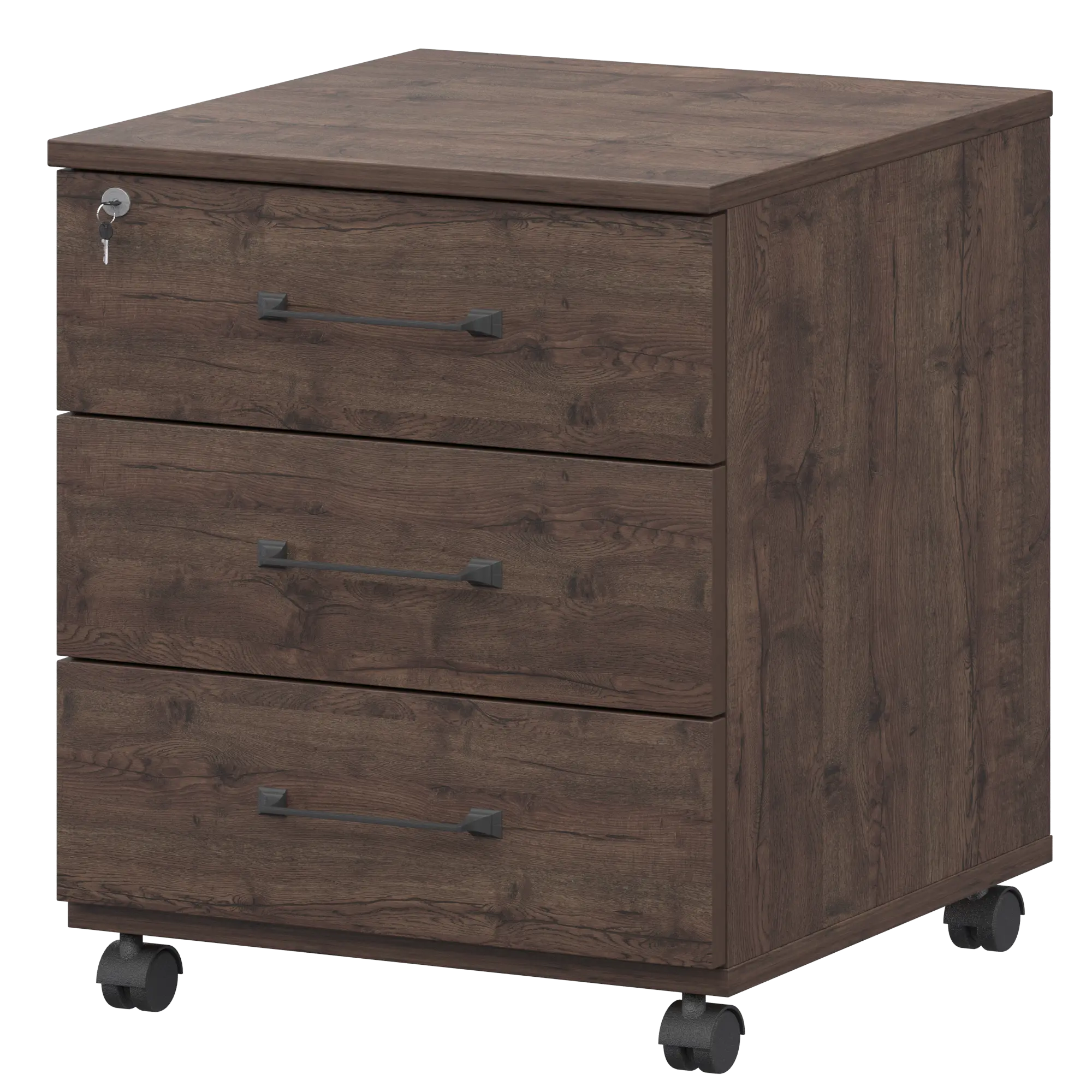 Тумба мобильная с центральным замком Приоритет К-923 Дуб апрель