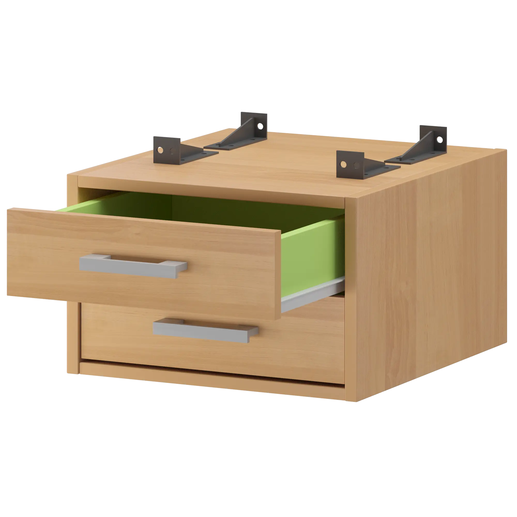 Тумба подвесная для столов на м/каркасе гл.600 мм Арго-М АМТ2-02.60 Ольха