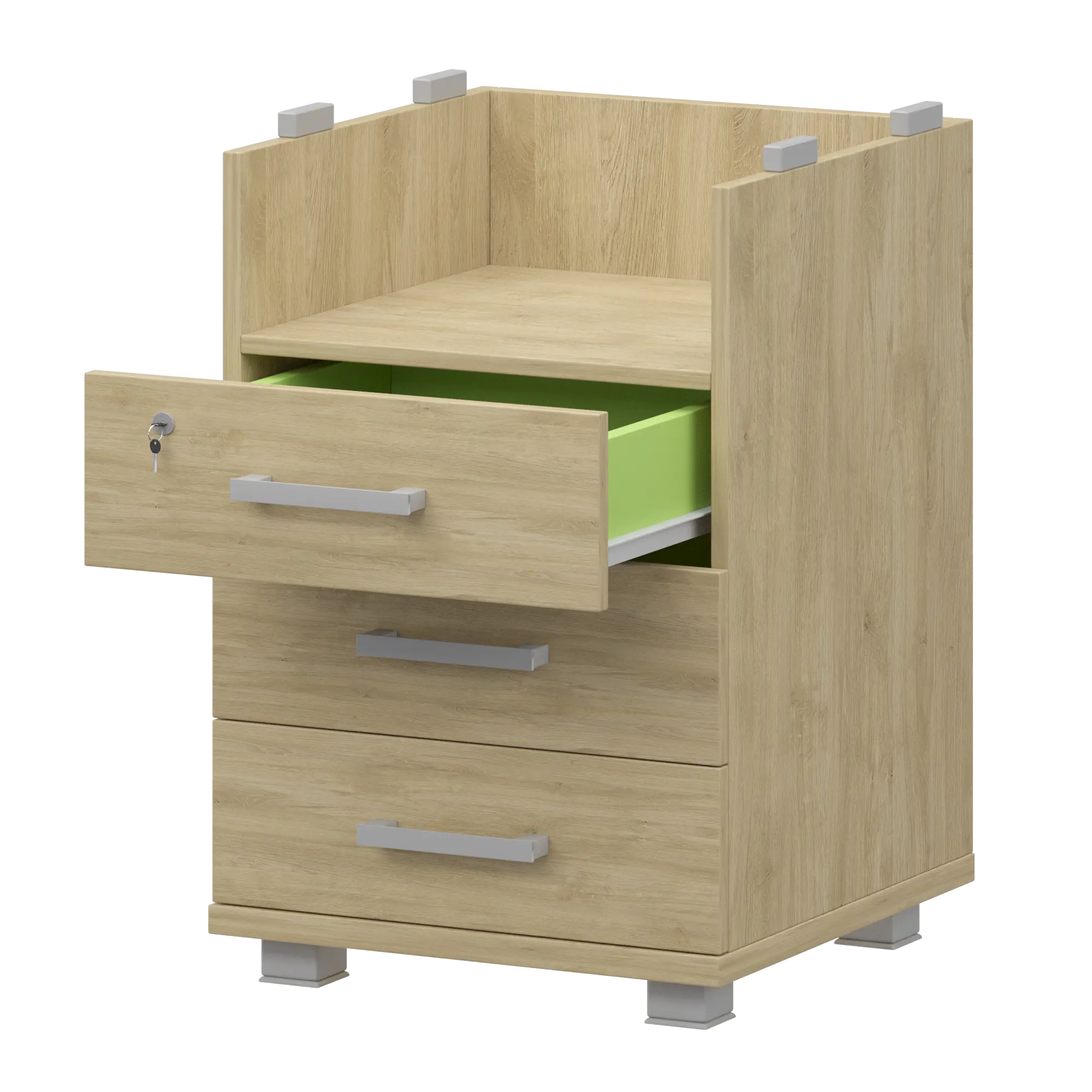 Корпус тумбы приставной Аргентум НТ-320 Баттл Рок