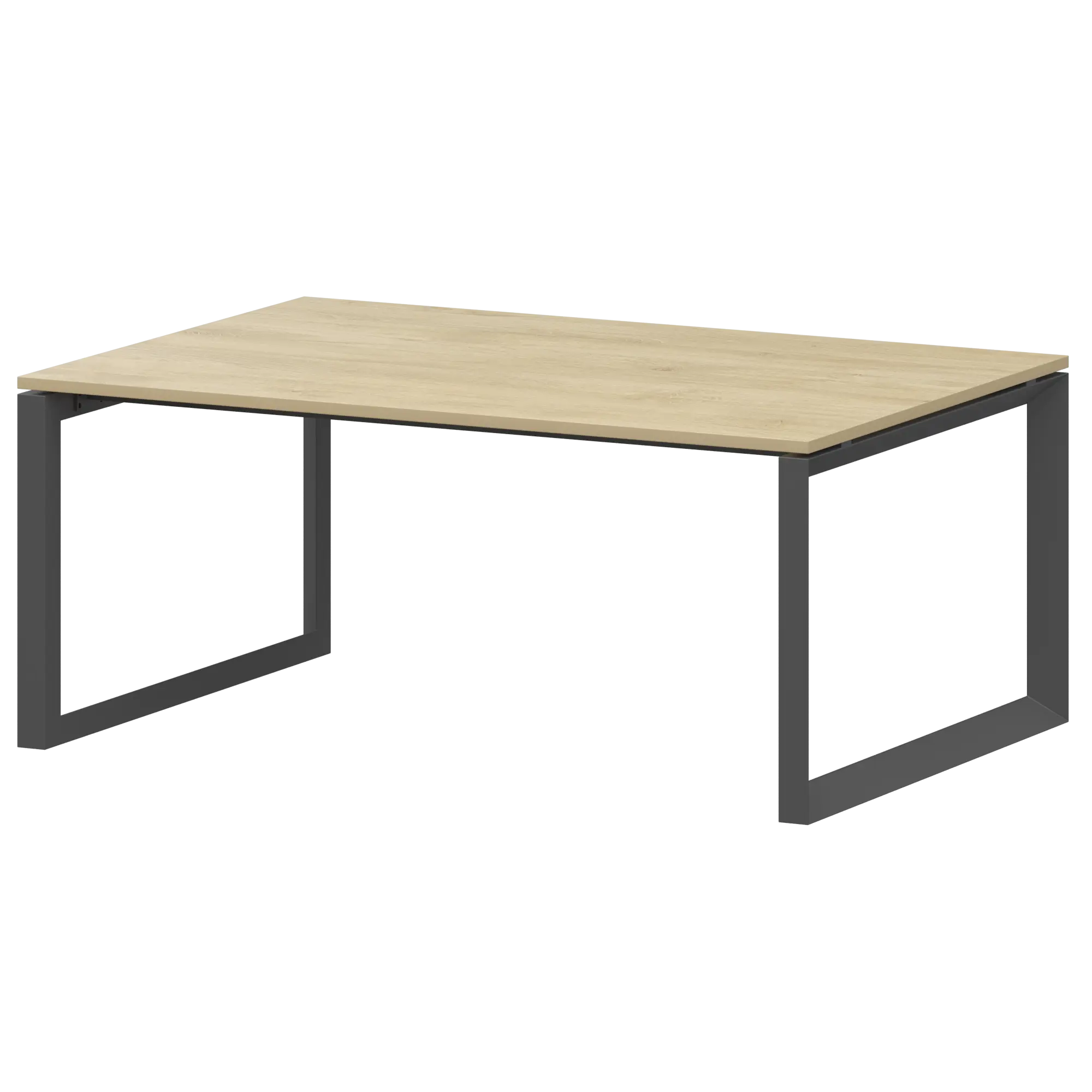 Стол переговорный на металлокаркасе Аргентум-МП НТМП.О.160.11 Баттл Рок/Антрацит