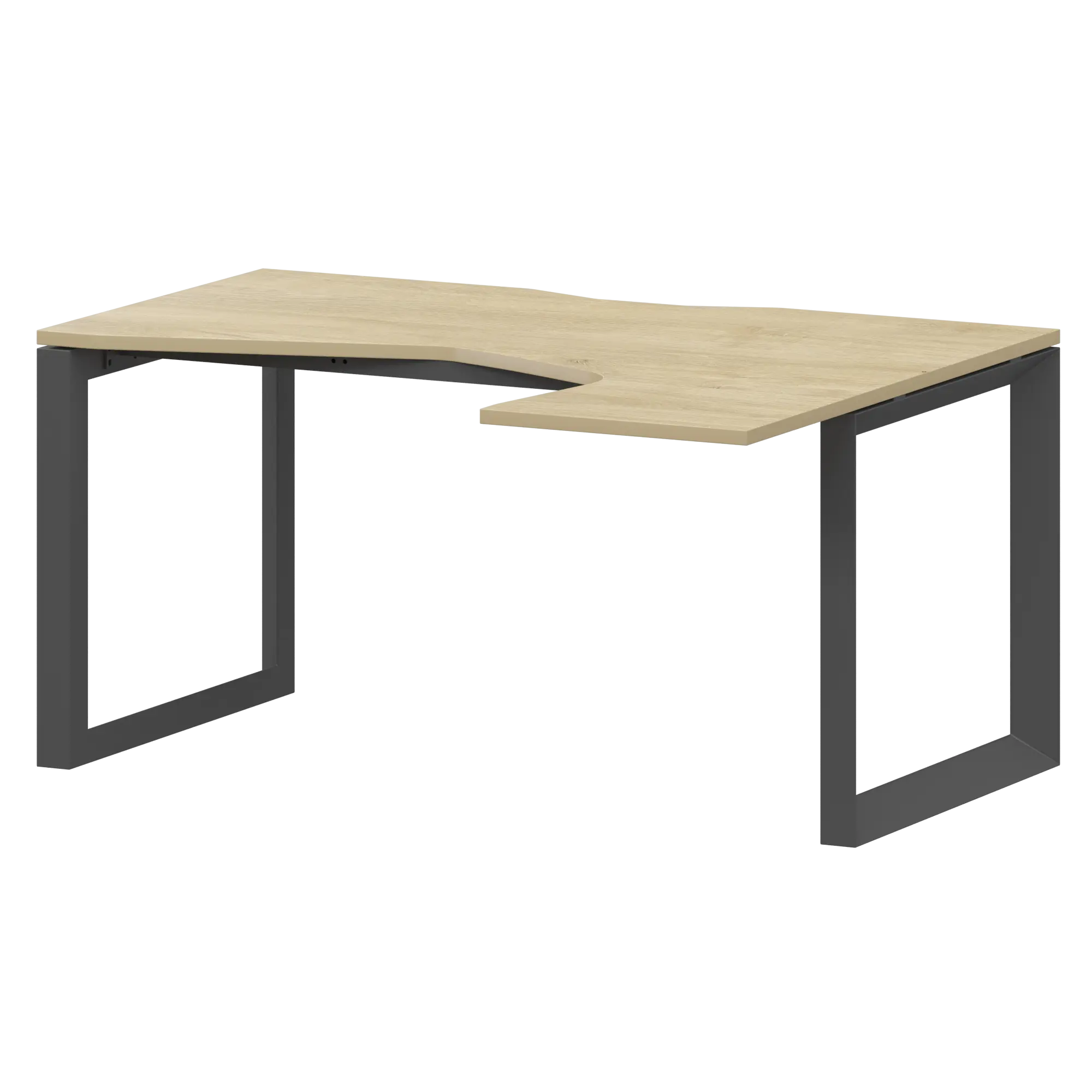 Стол эргономичный правый на металлокаркасе Аргентум-МП НТМП.О-040.ПР Баттл Рок/Антрацит