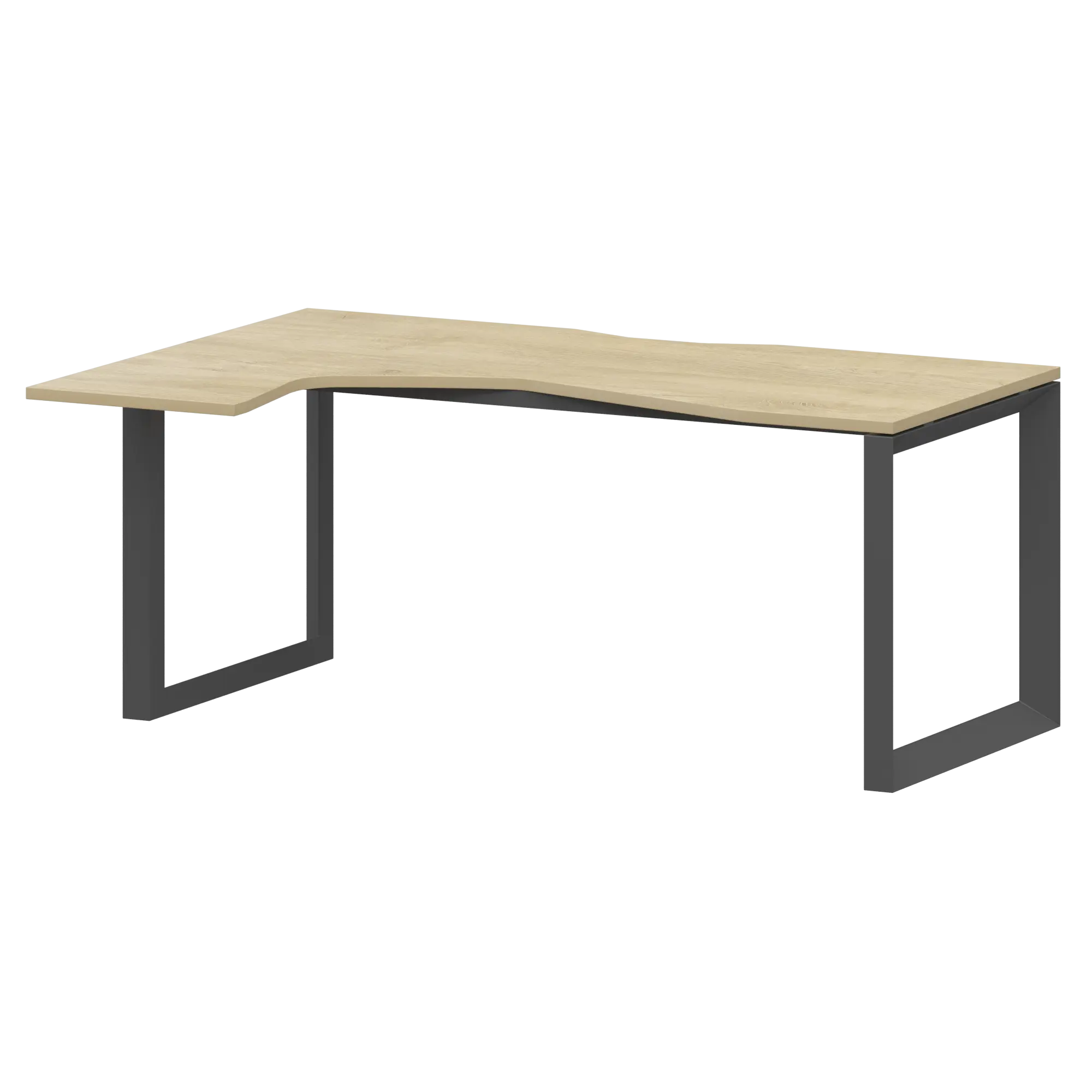 Стол эргономичный левый на металлокаркасе Аргентум-МП НТМП.О-060.ЛВ Баттл Рок/Антрацит