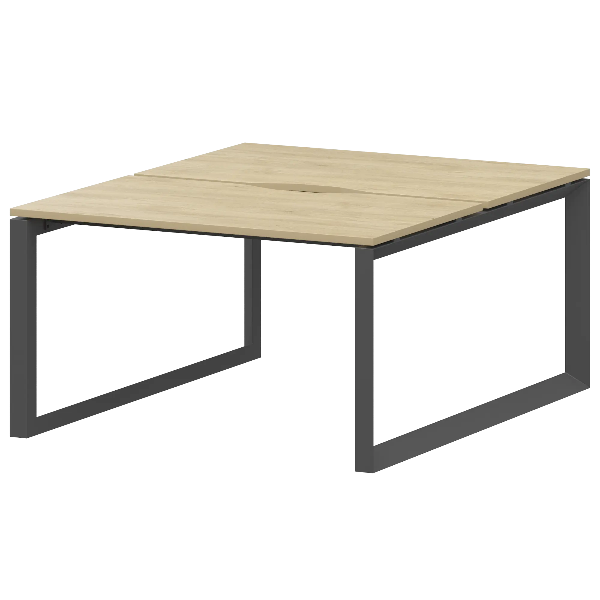 Бенч двойной на 2 рабочих места на металлокаркасе Аргентум-МП НТМП.О.Б2-120 Баттл Рок/Антрацит