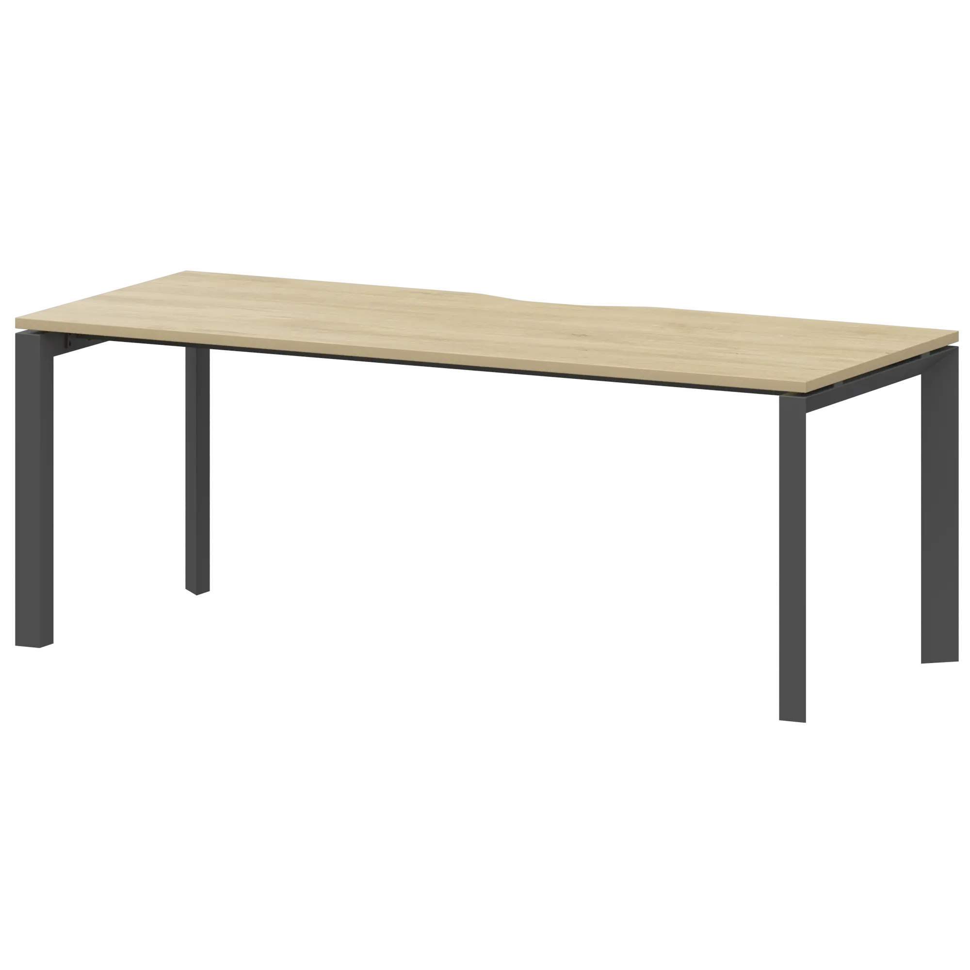 Стол на металлокаркасе Аргентум-МП НТМП.П-200 Баттл Рок/Антрацит