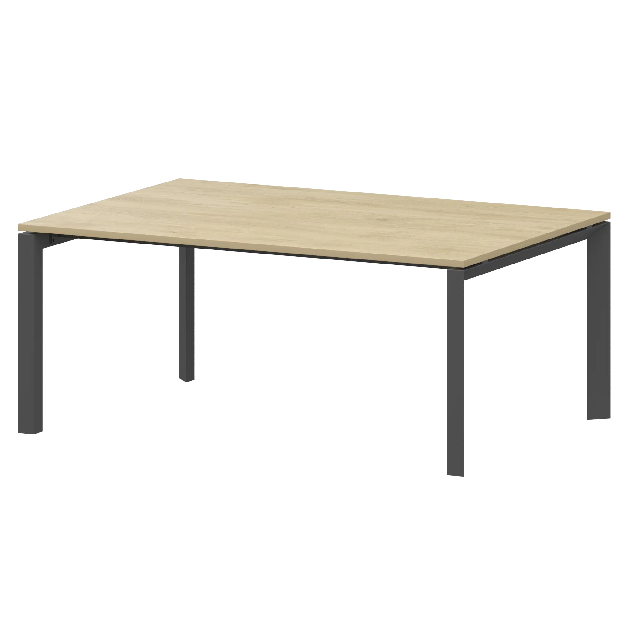 Стол переговорный на металлокаркасе Аргентум-МП НТМП.П.160.11 Баттл Рок/Антрацит