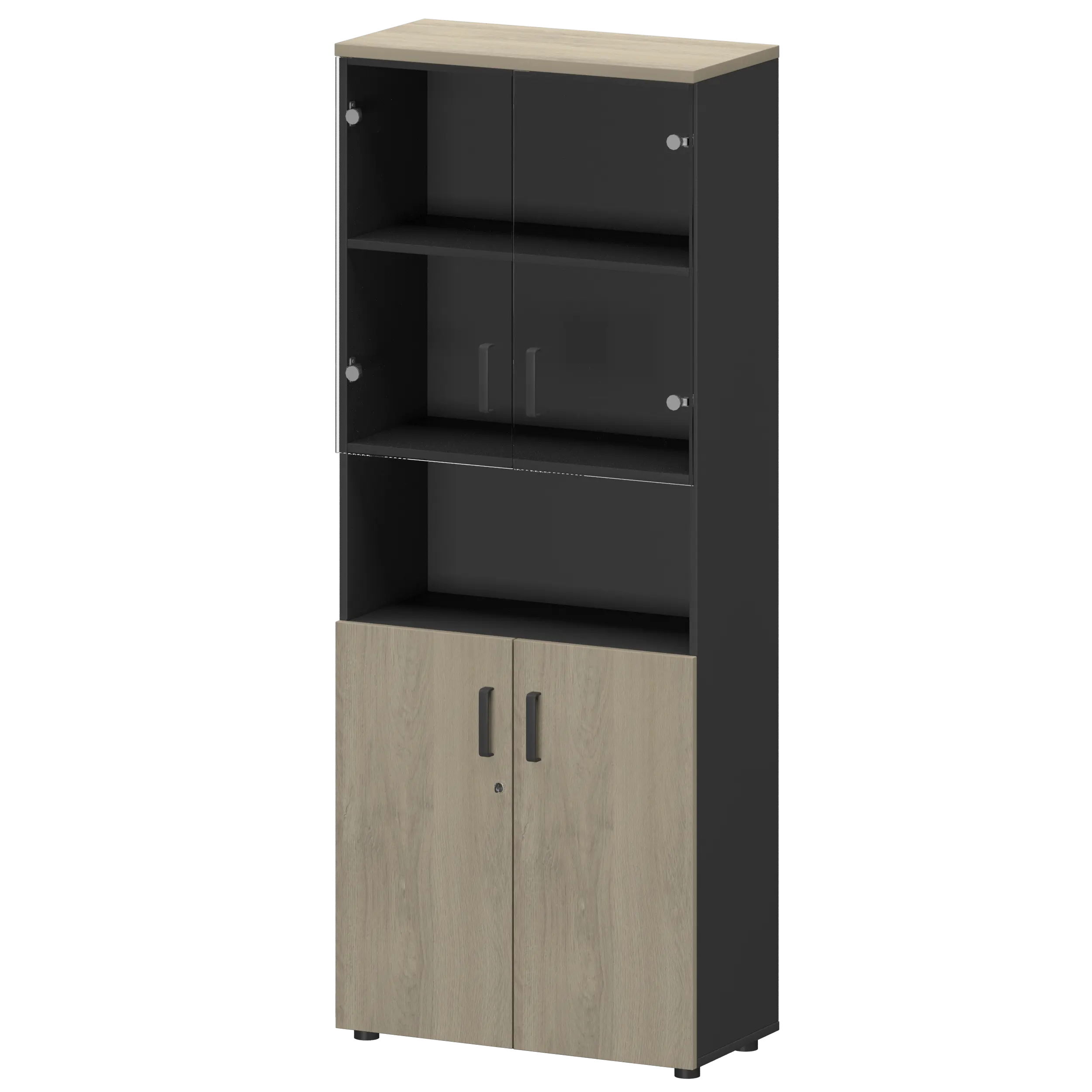 Шкаф Смарт СМШ-58Д2С2 Тип2 Графит/Кронберг