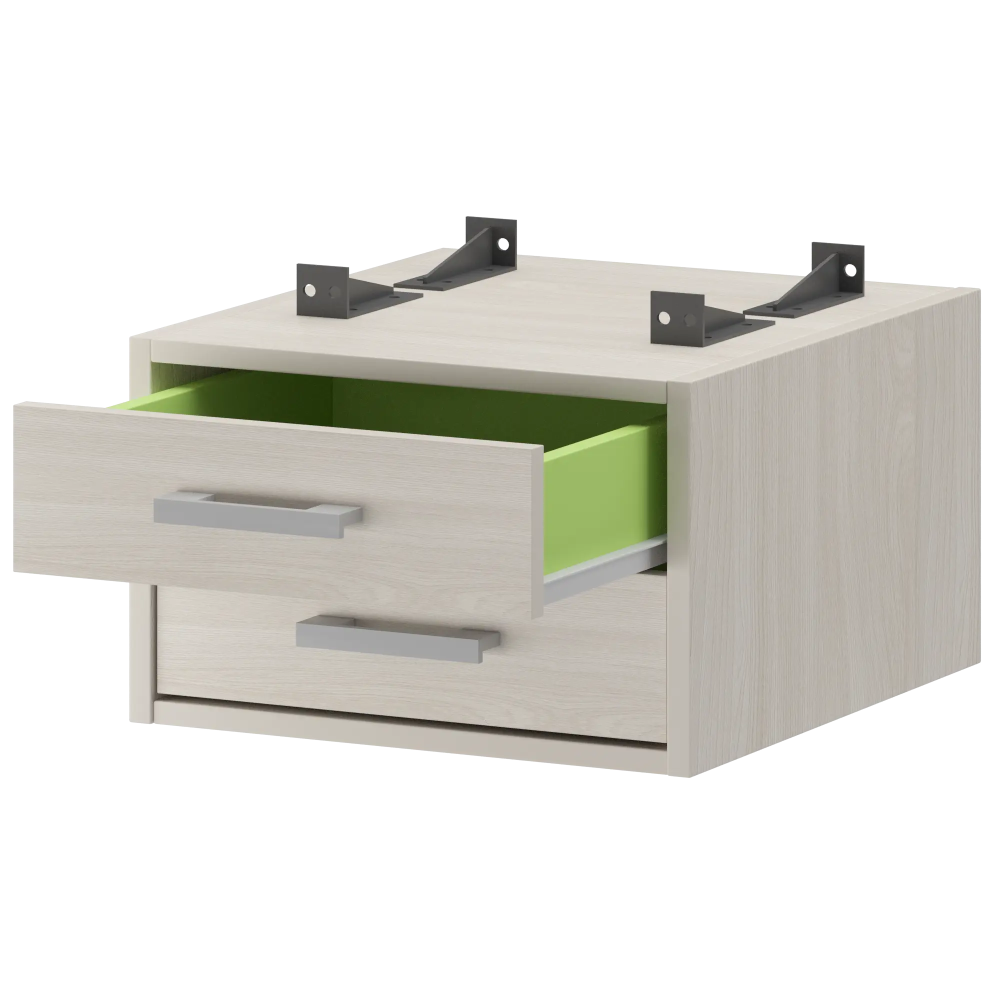 Тумба подвесная для столов на м/каркасе гл.600 мм Арго-М АМТ2-02.60 Ясень шимо