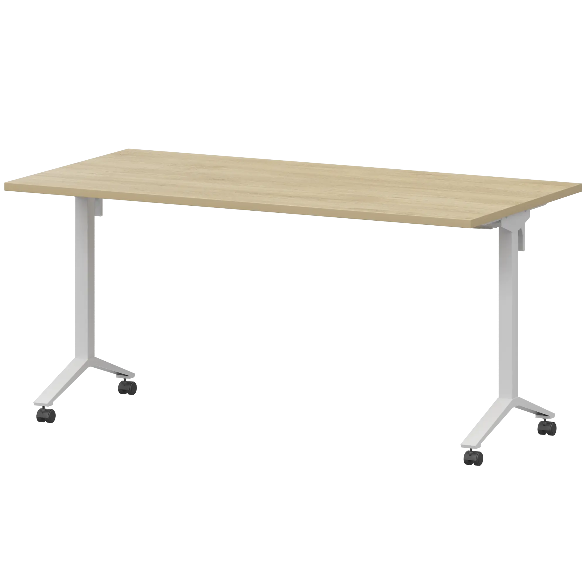 Стол мобильный складной Моби МБ25-140.70 Баттл Рок/Белый