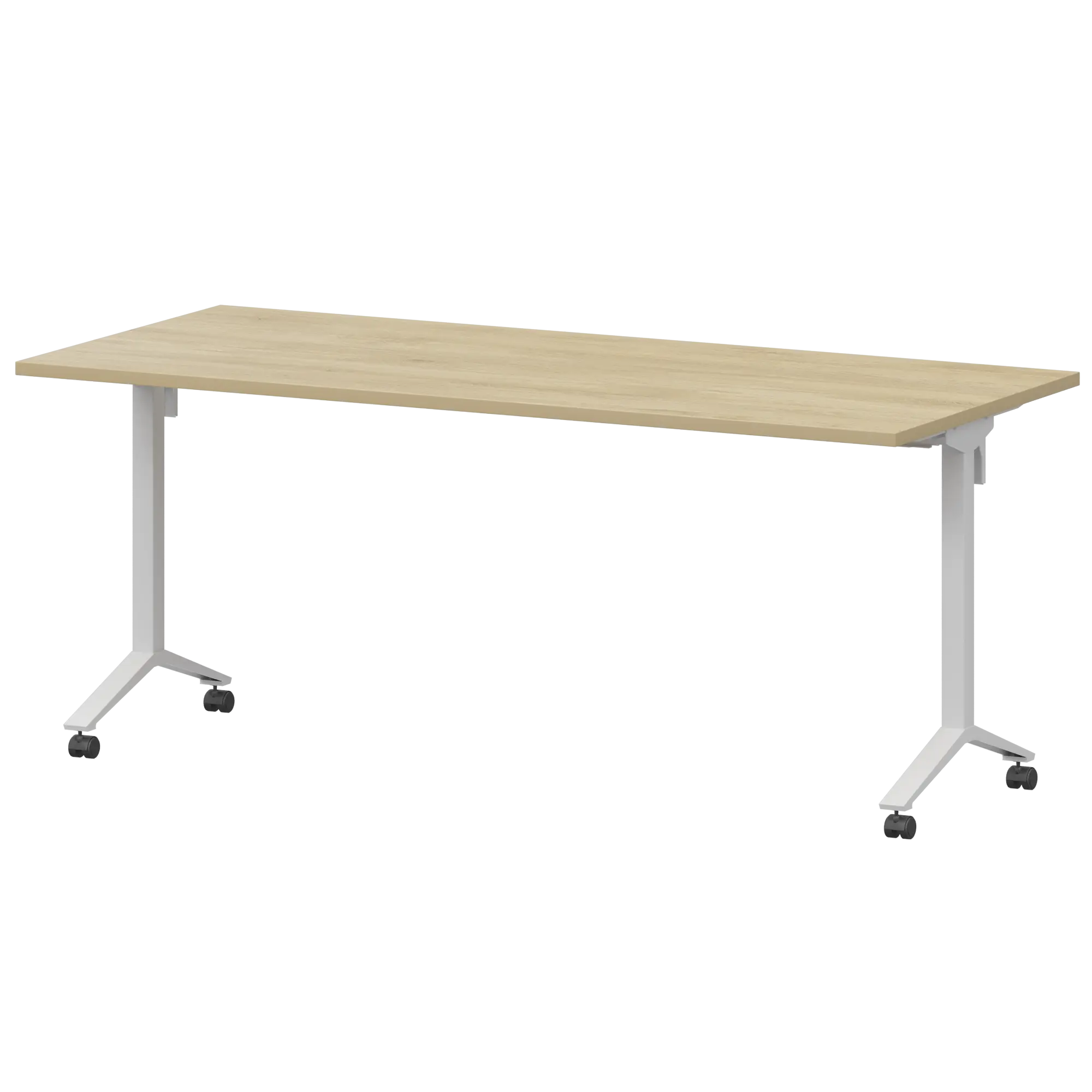 Стол мобильный складной Моби МБ25-160.70 Баттл Рок/Белый