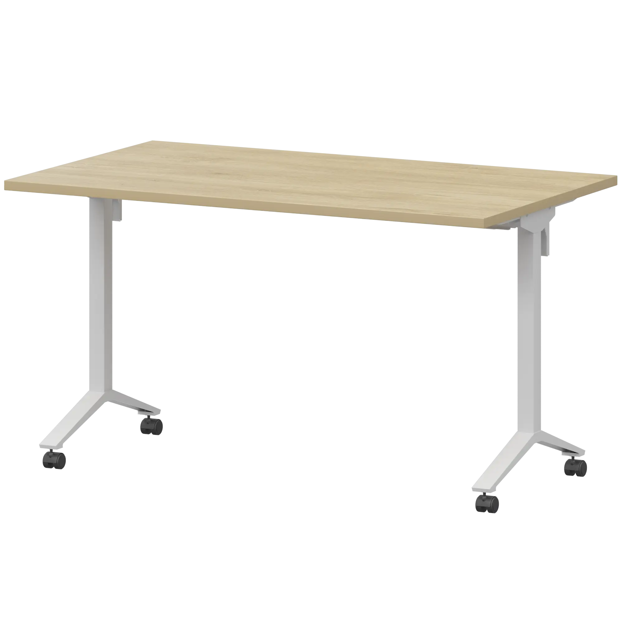 Стол мобильный складной Моби МБ25-120.70 Баттл Рок/Белый