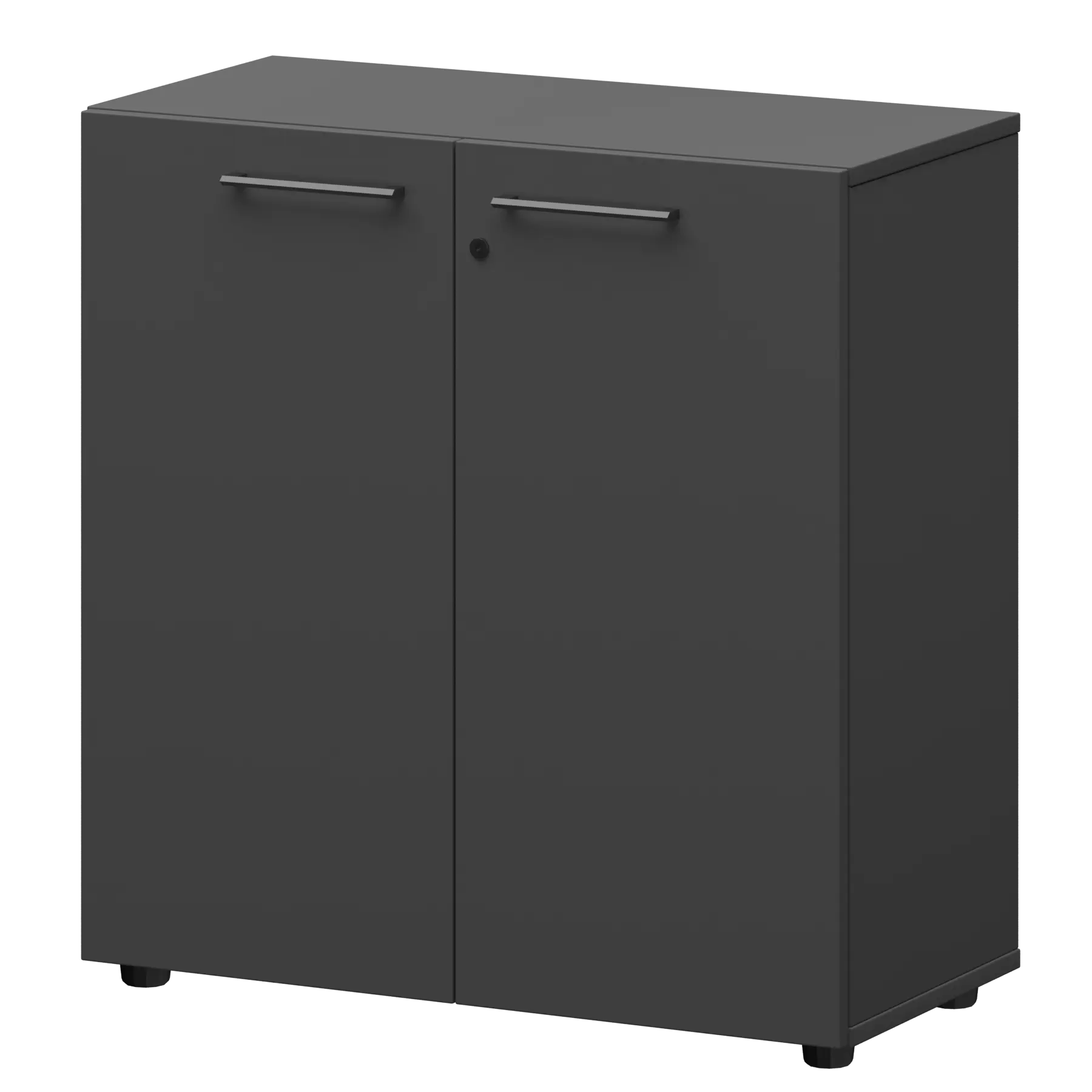 Шкаф низкий закрытый Кортез СМШ28F(Ч) Графит