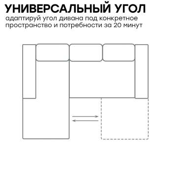 Угловой диван "Брайтон 1.7 (100)"  (4 категория ткани)