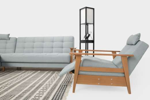 Диван "Скандинавия 3+От Массив"  (6 категория ткани)