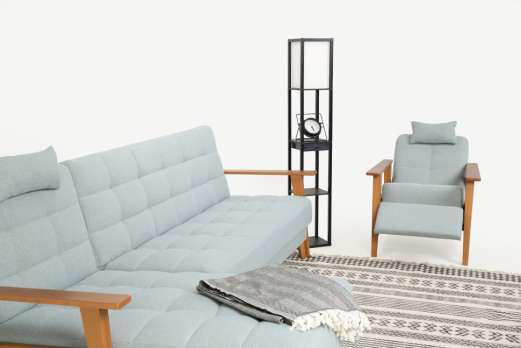 Диван "Скандинавия 3+От Массив"  (9 категория ткани)