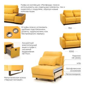 Кресло "Милфорд"  (1 категория ткани )