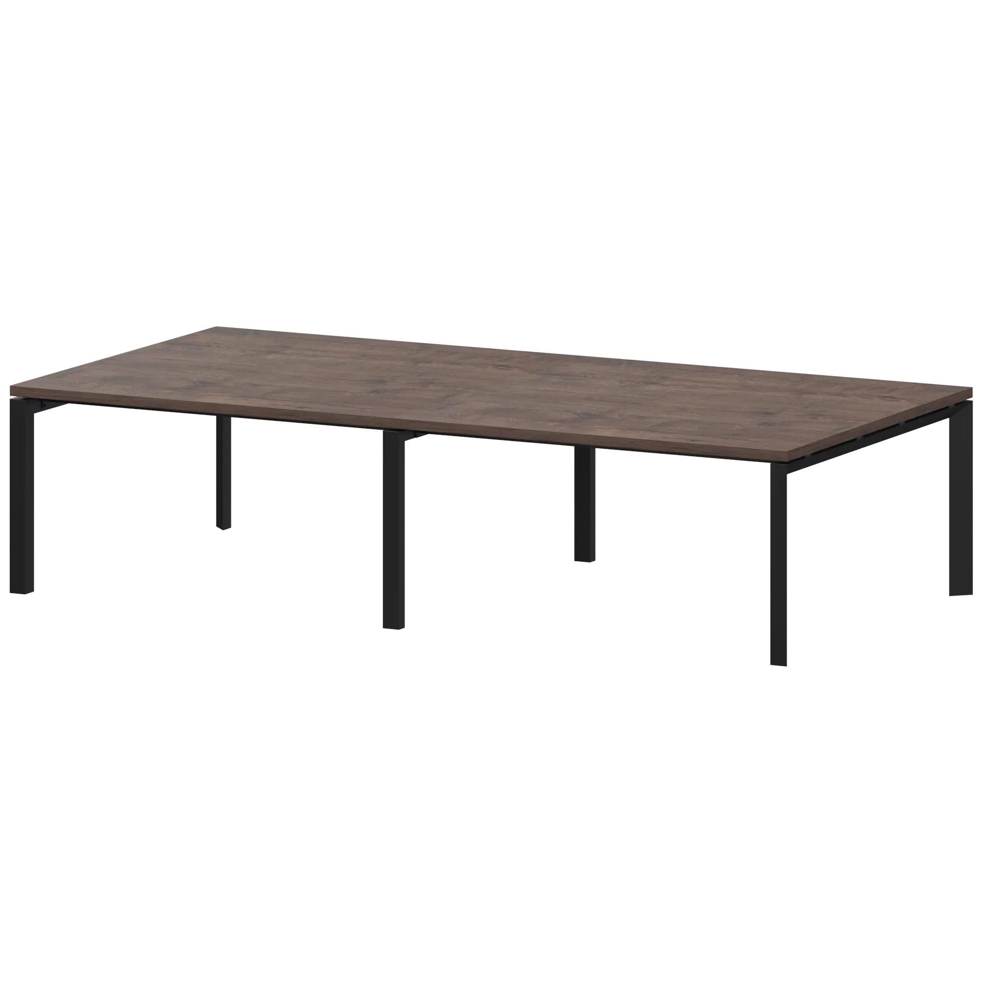 Стол переговорный на металлокаркасе Акцент КТМ-28.14.38 Дуб апрель/Черный