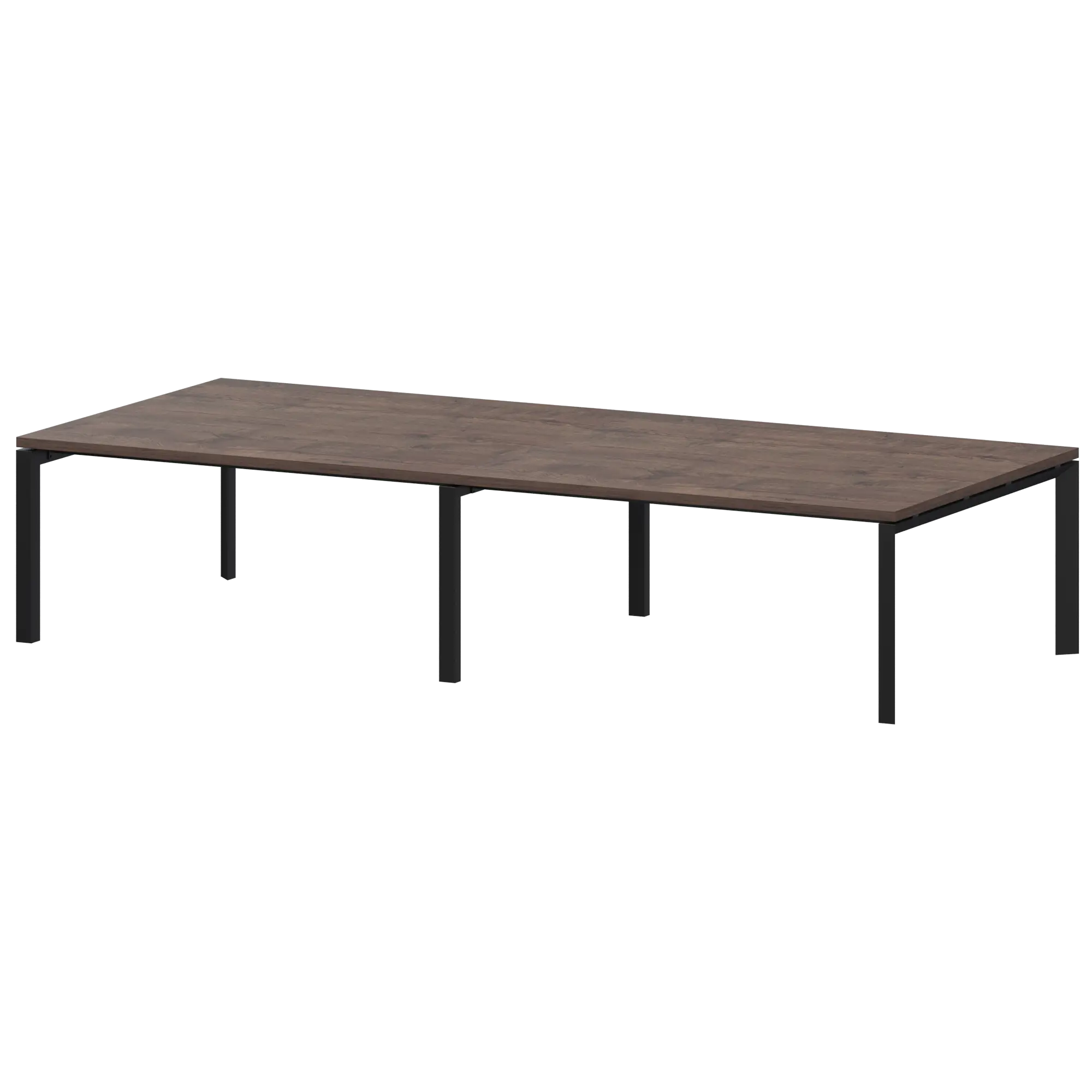 Стол переговорный на металлокаркасе Акцент КТМ-32.14.38 Дуб апрель/Черный