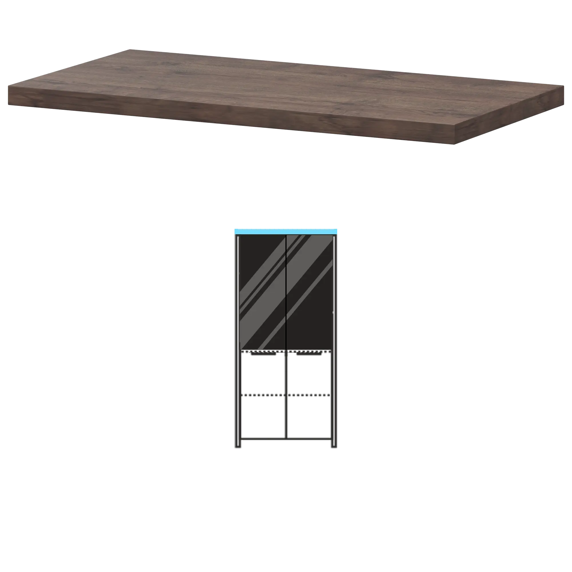 Топ Акцент КТ-73.38 Дуб апрель