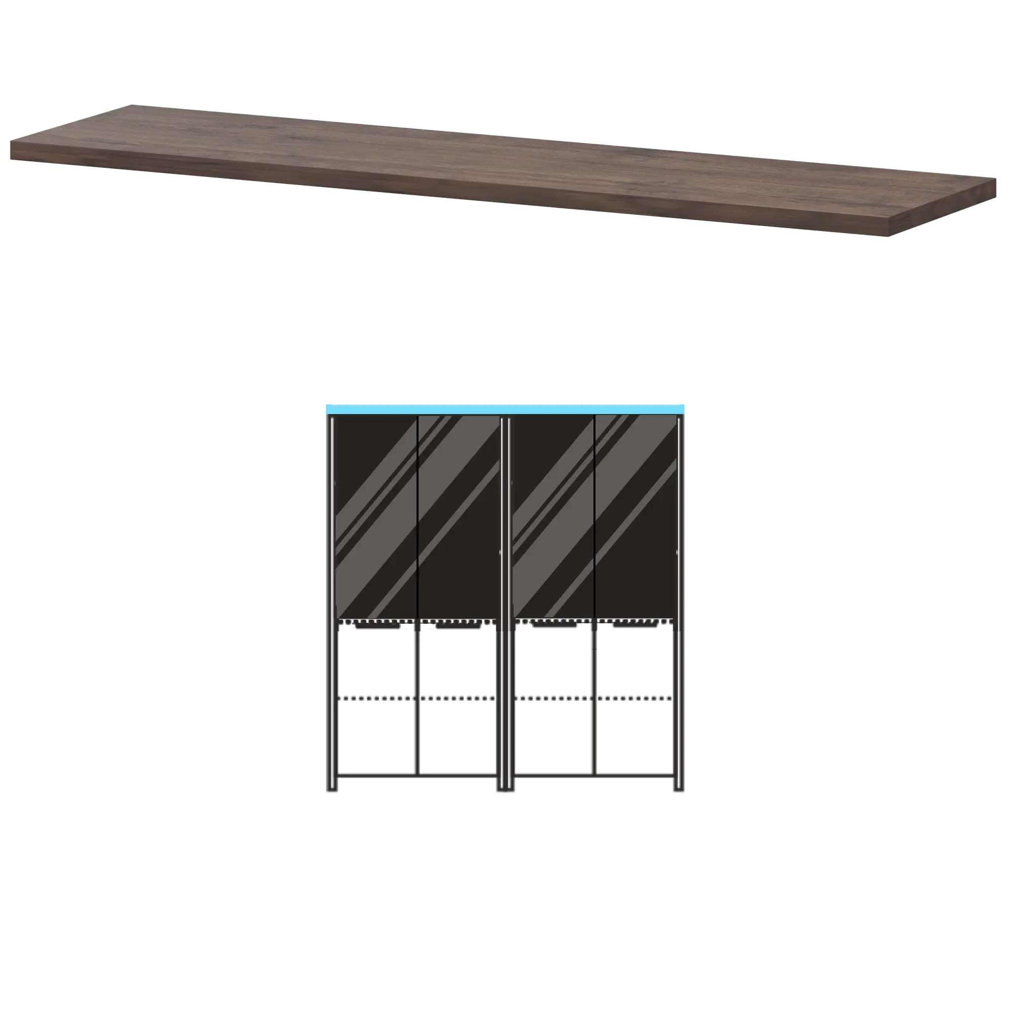 Топ Акцент КТ-74.38 Дуб апрель