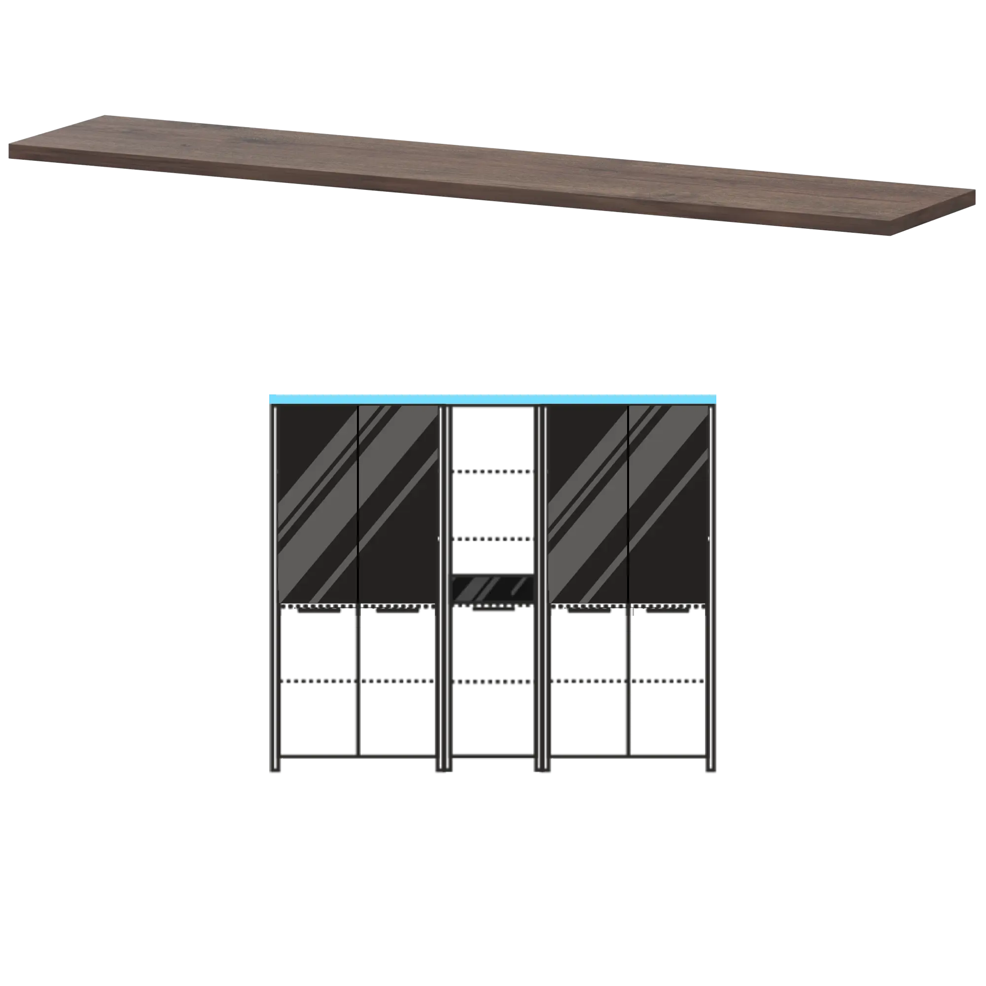 Топ Акцент КТ-75.38 Дуб апрель