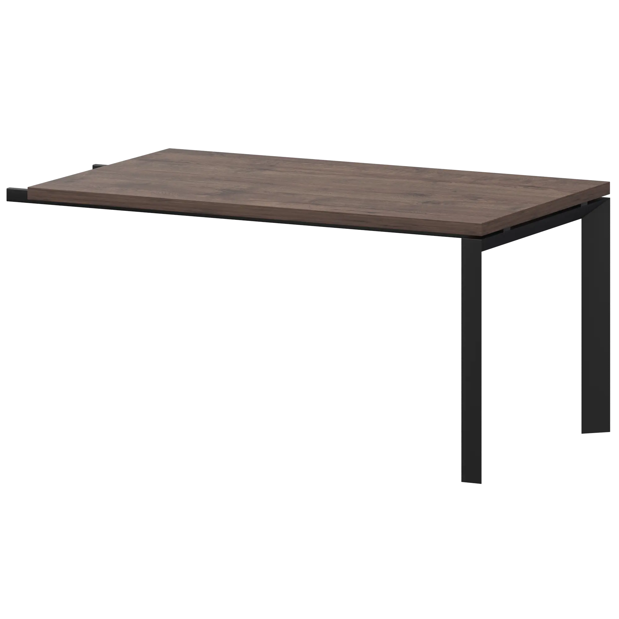 Конференц-приставка на металлокаркасе Акцент КТМ-03.38 Дуб апрель/Черный