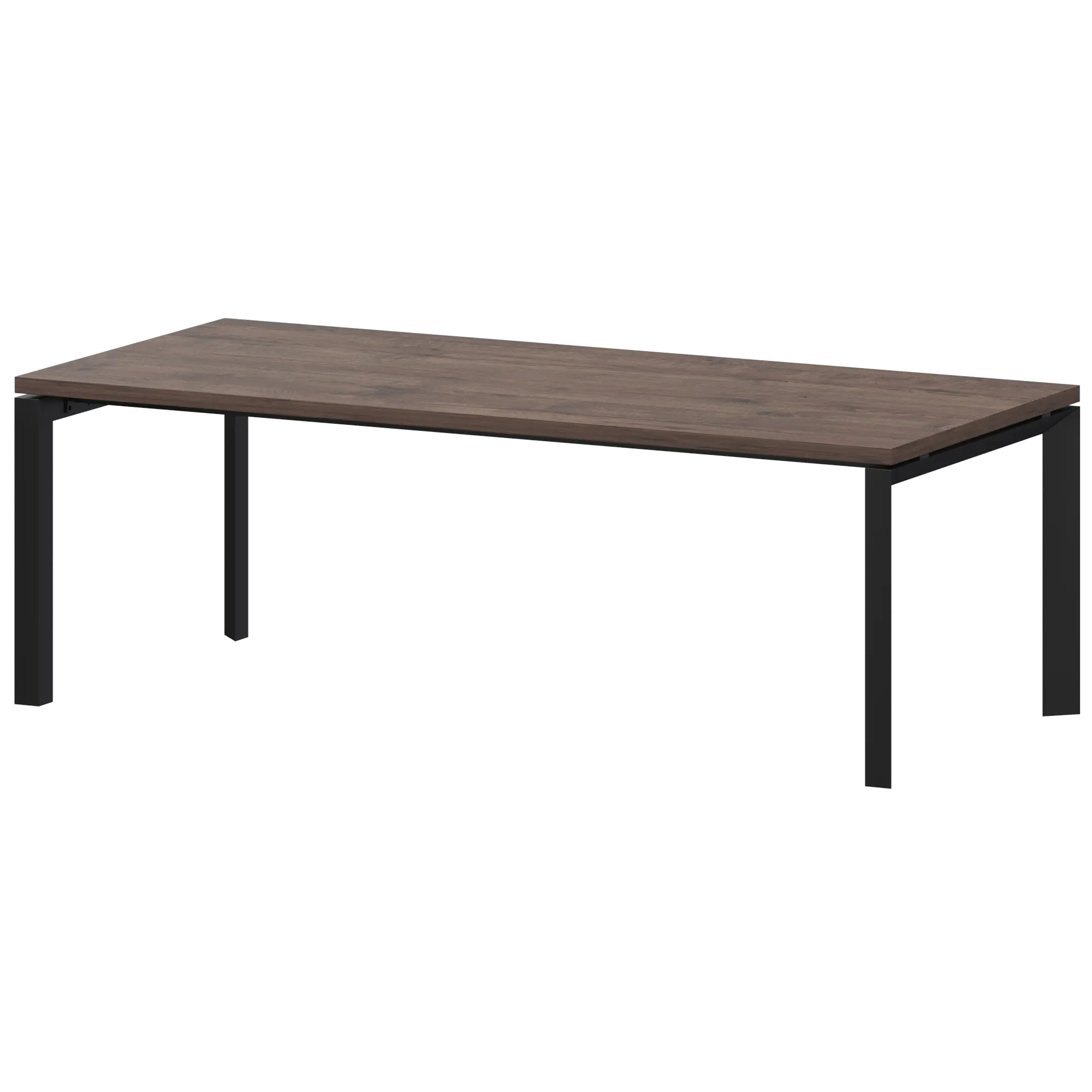 Стол руководителя на металлокаркасе Акцент КТМ-20.38 Дуб апрель/Черный