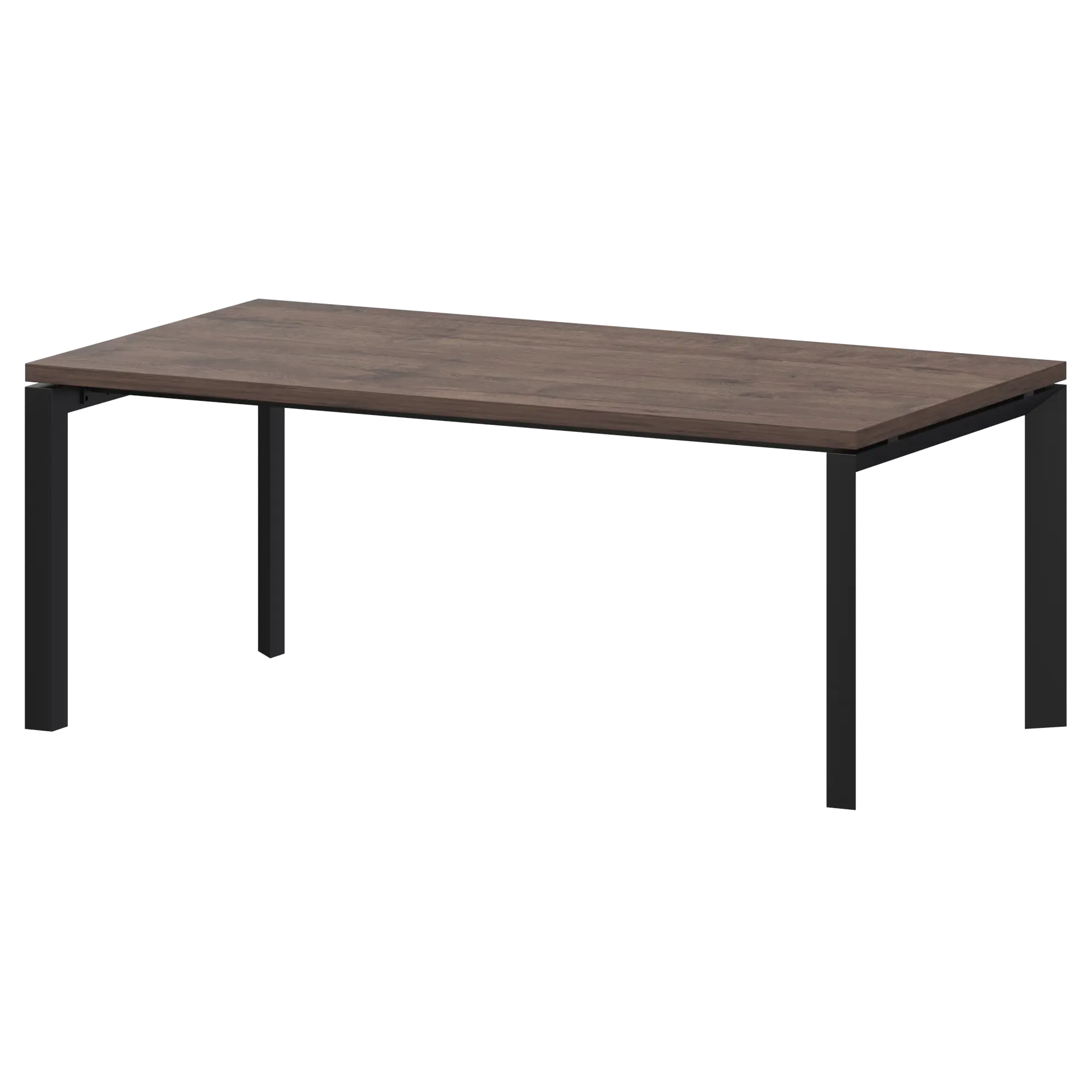 Стол руководителя на металлокаркасе Акцент КТМ-17.38 Дуб апрель/Черный