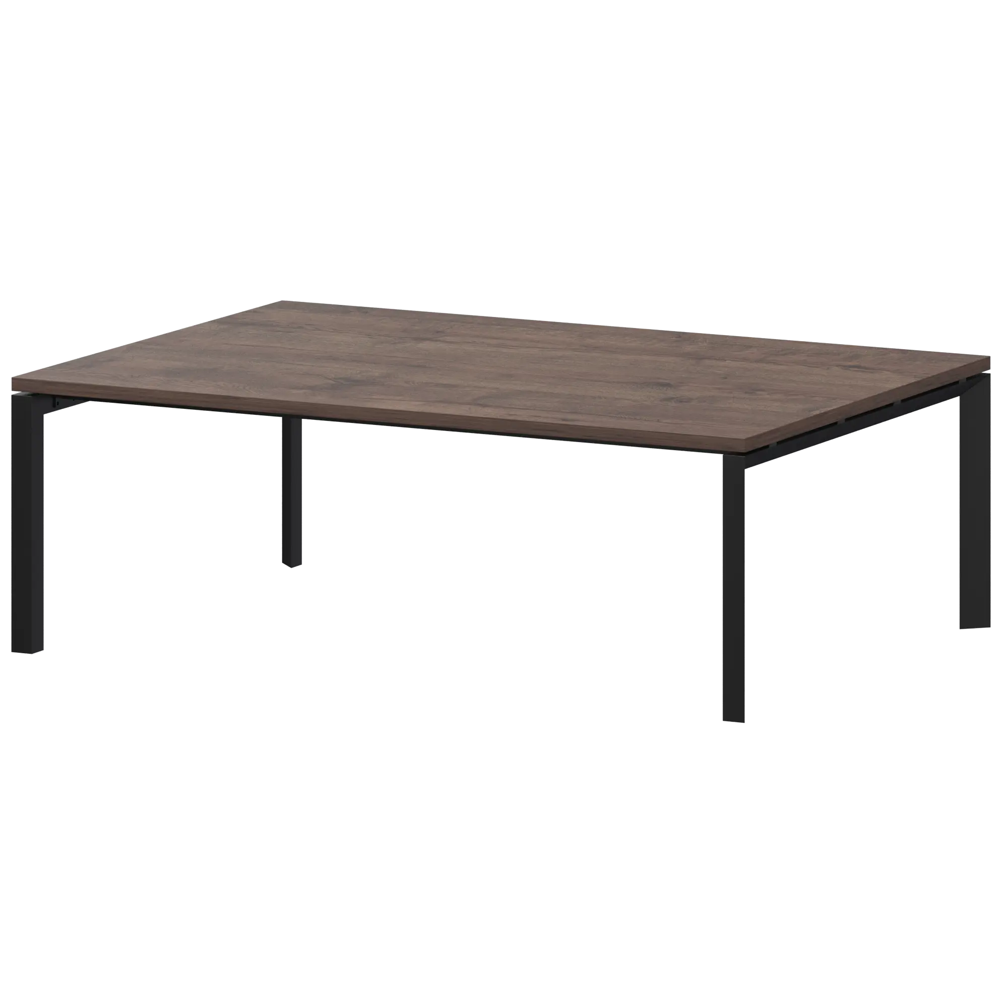 Стол переговорный на металлокаркасе Акцент КТМ-20.14.38 Дуб апрель/Черный