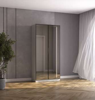 Шкаф 2-х дверный со стеклом