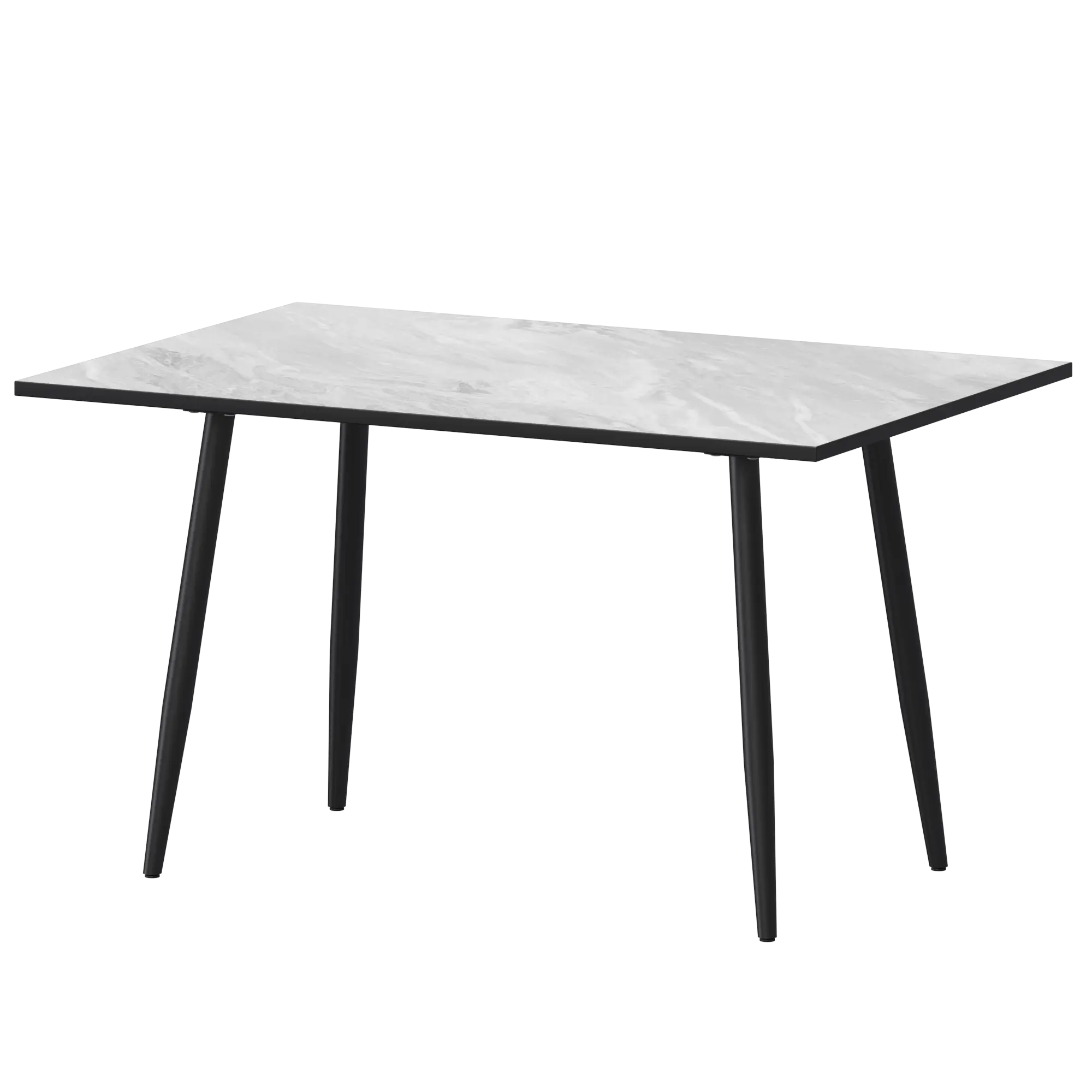 Стол нераздвижной Бетта Обеденные столы в пластике Бетта 1200 Лавант/Черный муар