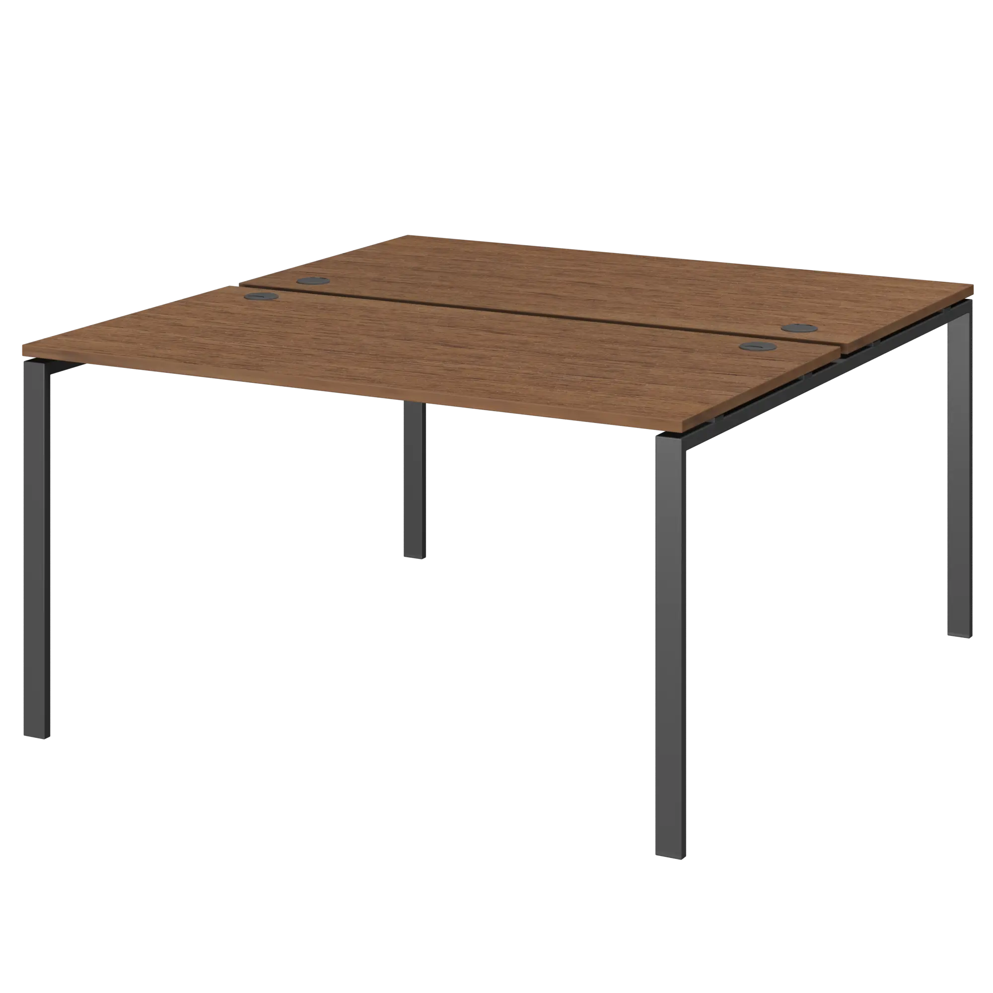 Бенч двойной на 2 рабочих места Арго-М АМБ-005 Орех гварнери/Белый