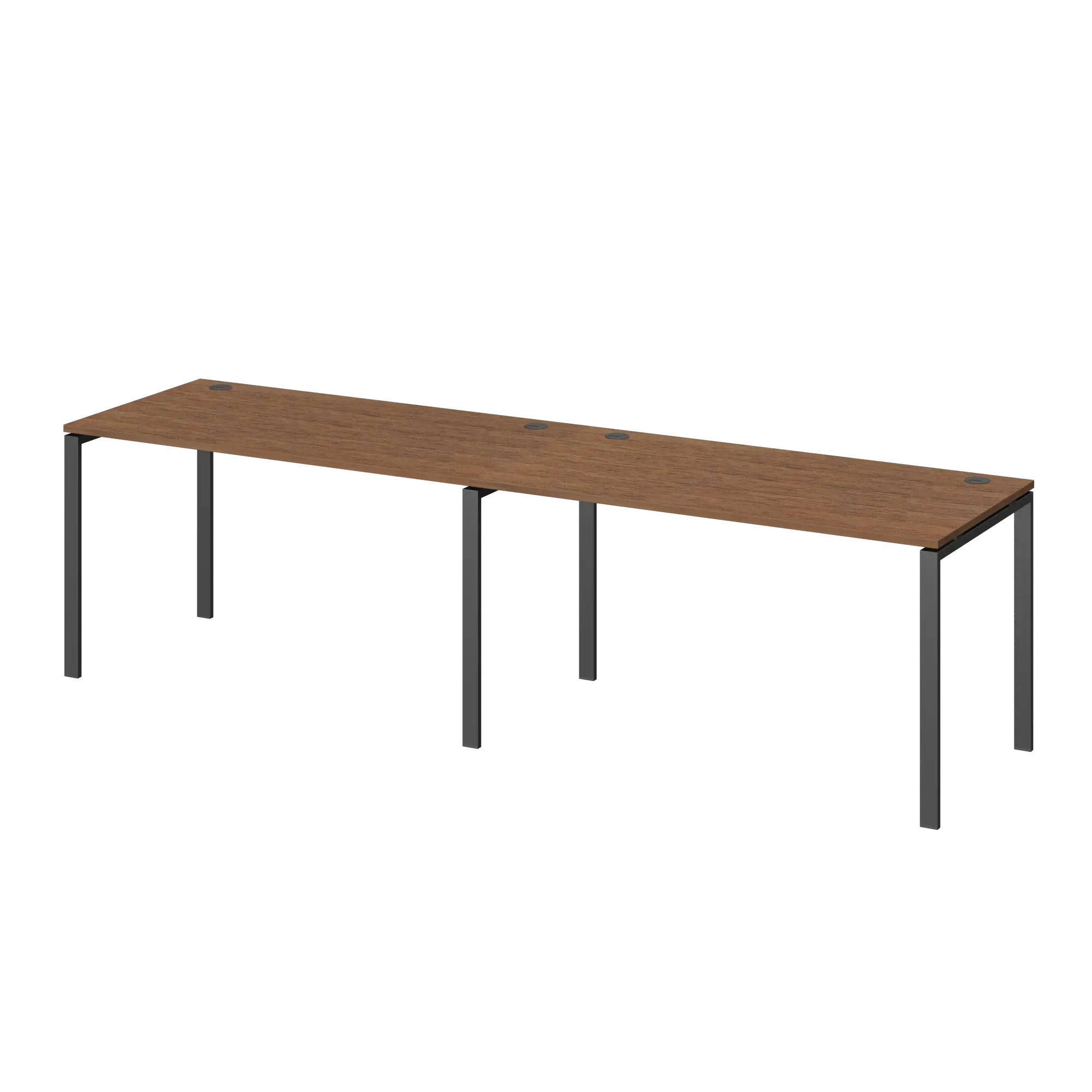 Бенч линейный на 2 рабочих места Арго-М АМБЛ-002.60 Орех гварнери/Антрацит