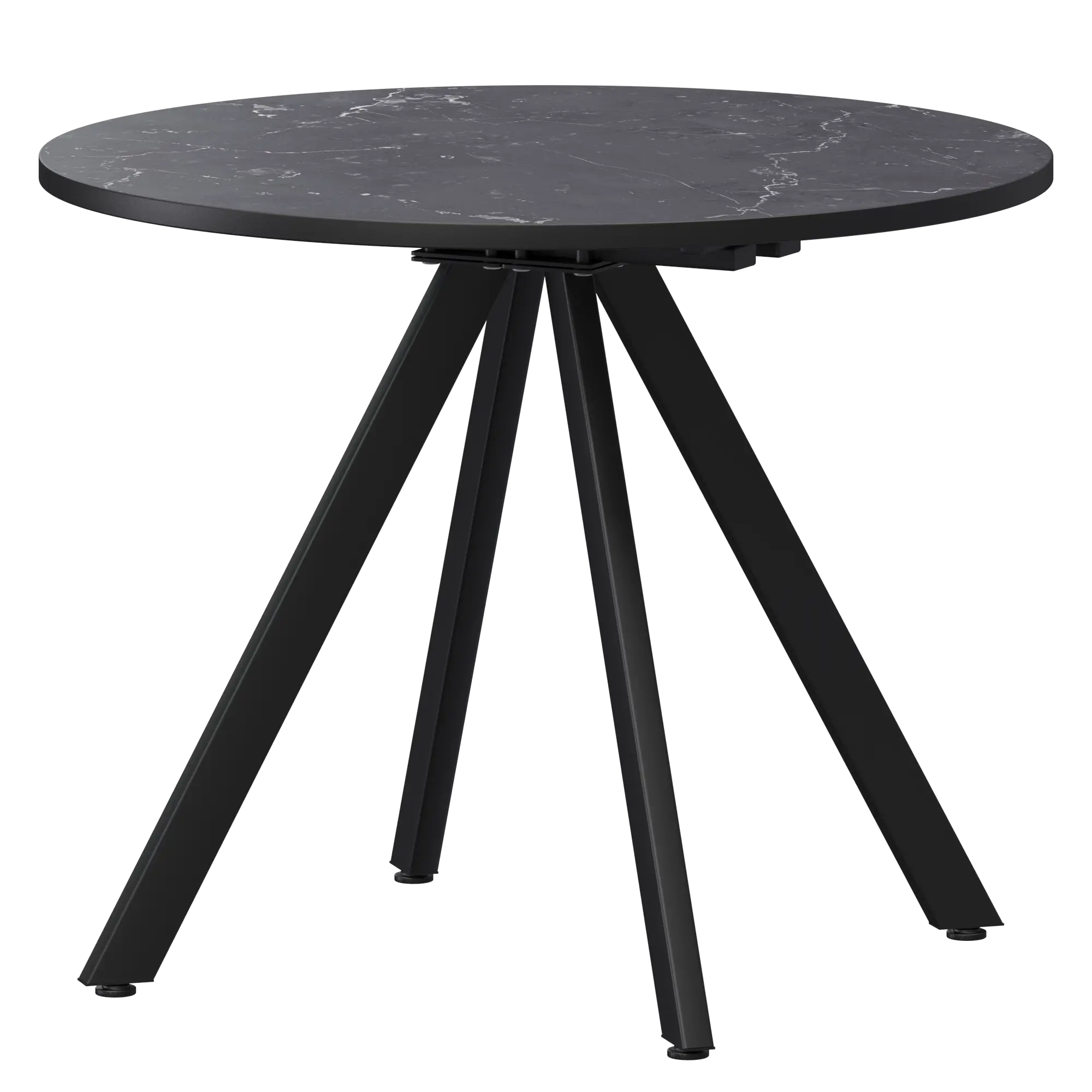 Стол нераздвижной Байкал Мини Обеденные столы в пластике Байкал 900 (Н-3820) Даркстоун/Черный муар