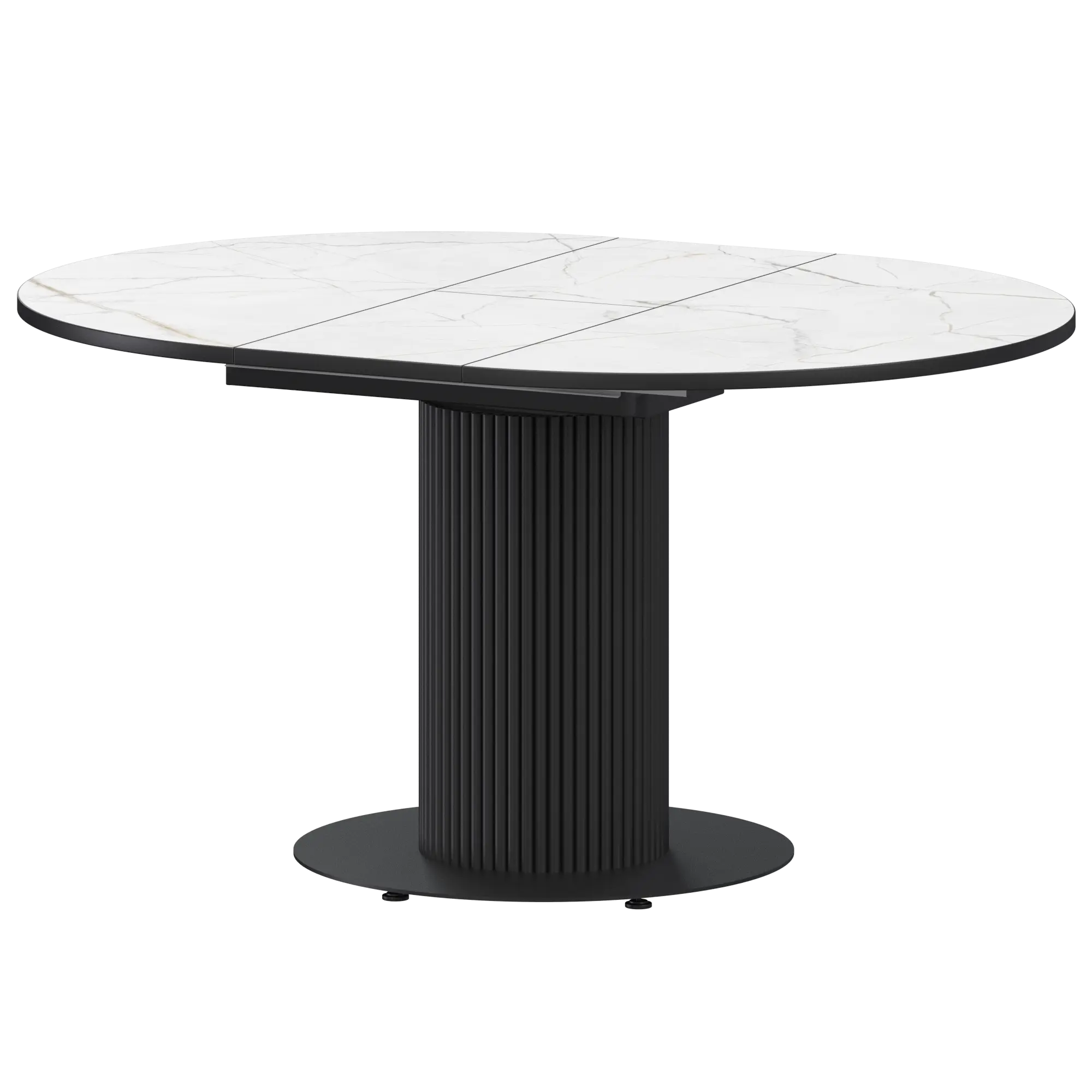 Стол раздвижной Амур Обеденные столы в пластике Амур 1000+300 (Н-3783) Азул/Черный муар