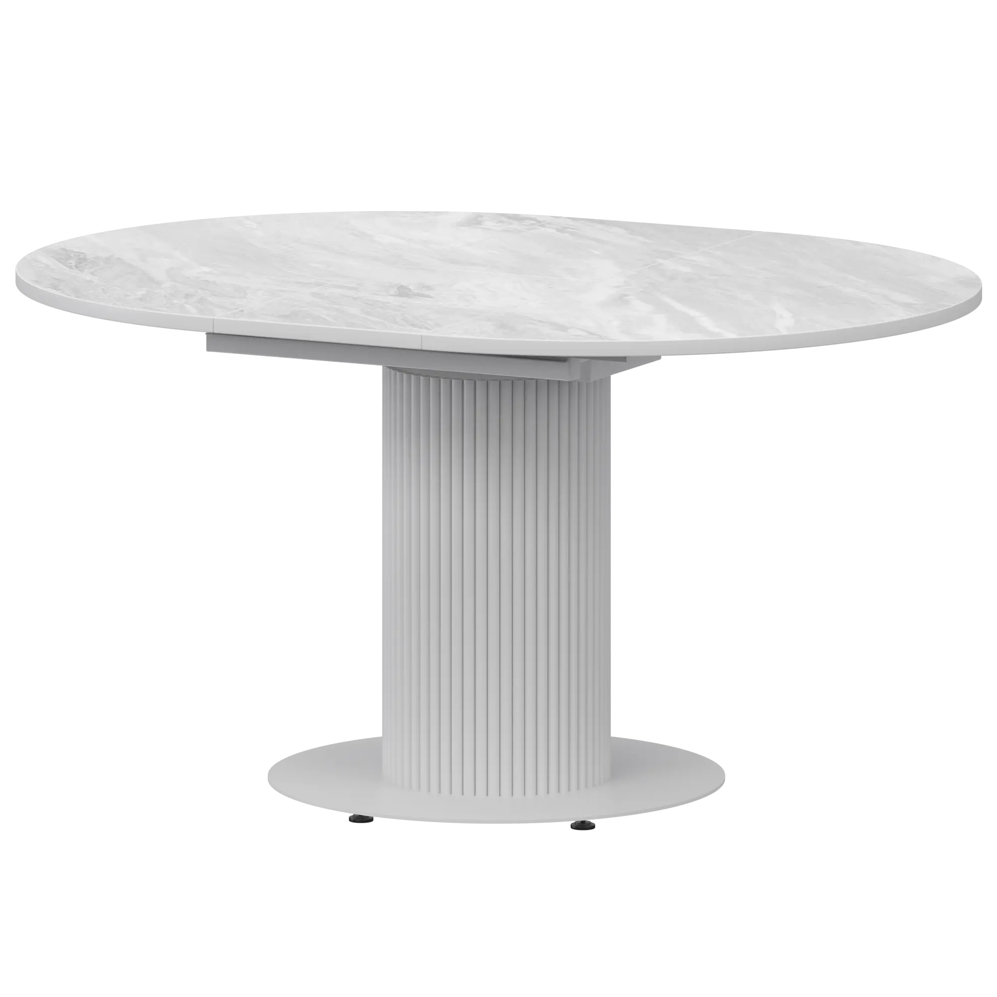 Стол раздвижной Амур Обеденные столы в пластике Амур 1000+300 (Н-3783) Лавант/Белый муар