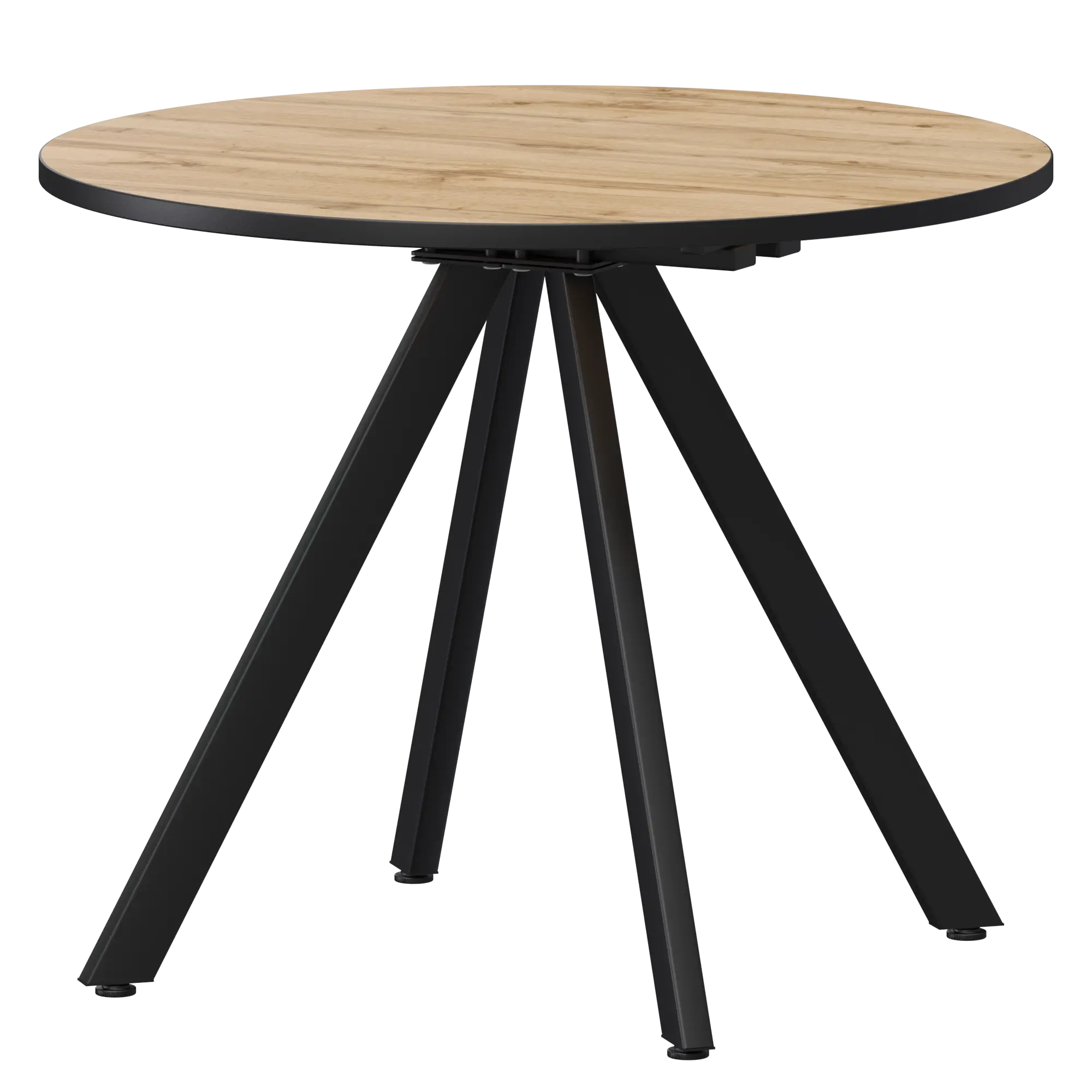 Стол нераздвижной Байкал Мини Обеденные столы в пластике Байкал 800 (Н-3819) Дуб Вотан/Черный муар