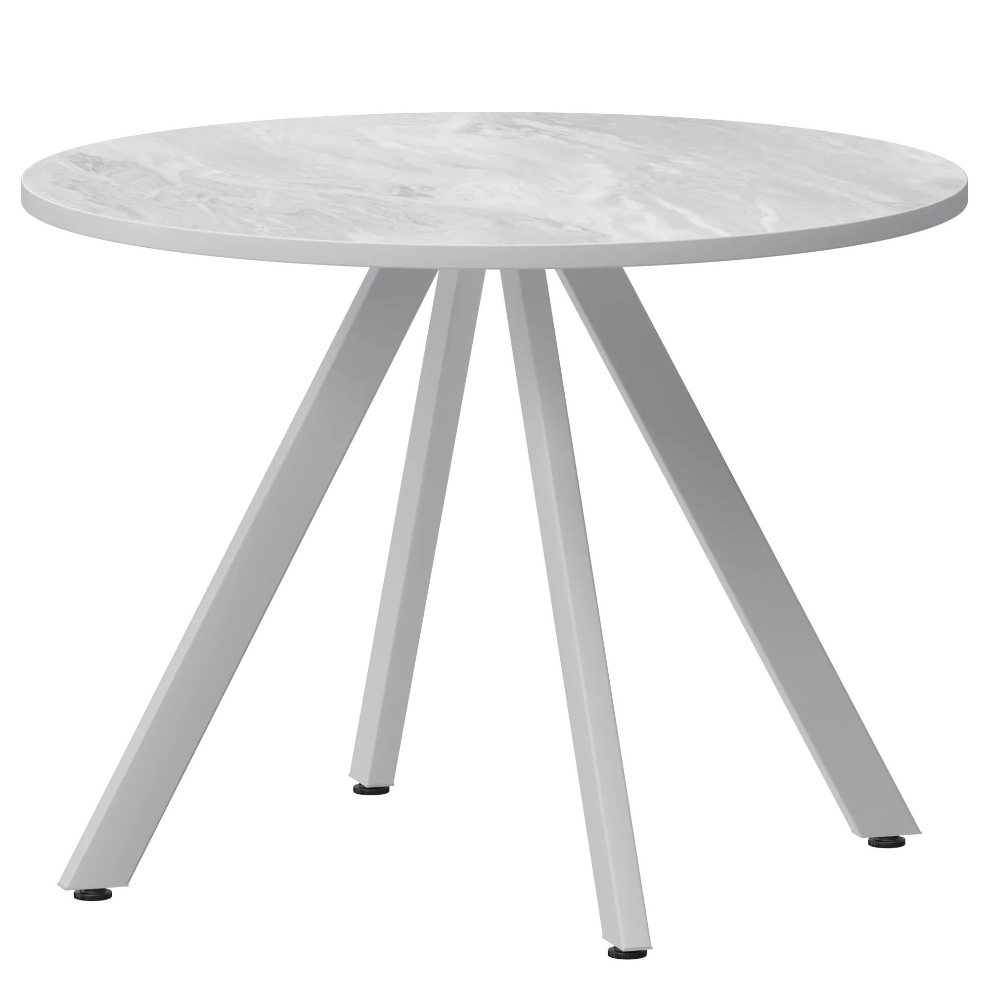 Стол нераздвижной Байкал Мини Обеденные столы в пластике Байкал 800 (Н-3819) Лавант/Белый муар