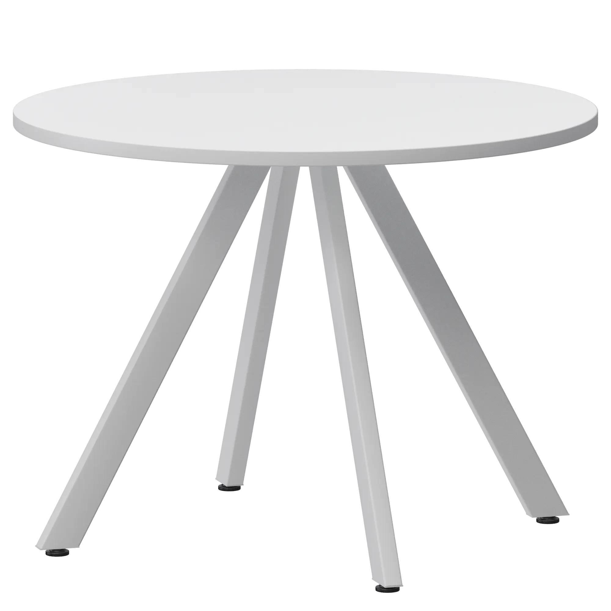 Стол нераздвижной Байкал Мини Обеденные столы в пластике Байкал 800 (Н-3819) Супер Белый/Белый муар