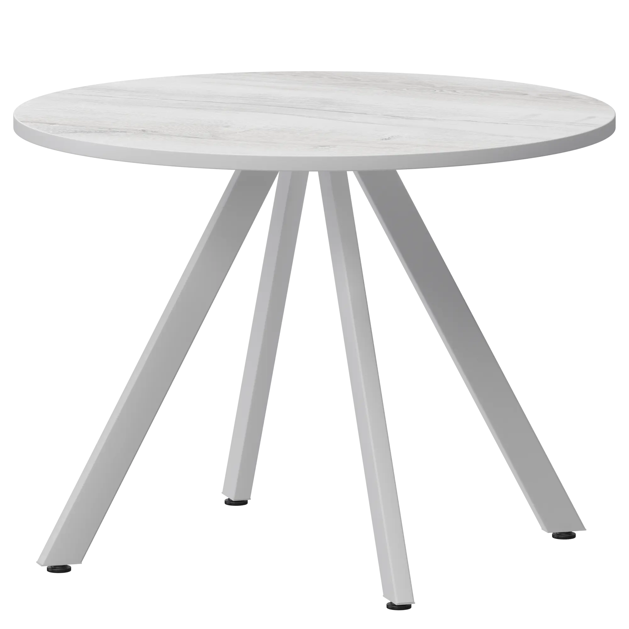 Стол нераздвижной Байкал Мини Обеденные столы в пластике Байкал 800 (Н-3819) Фрост/Белый муар