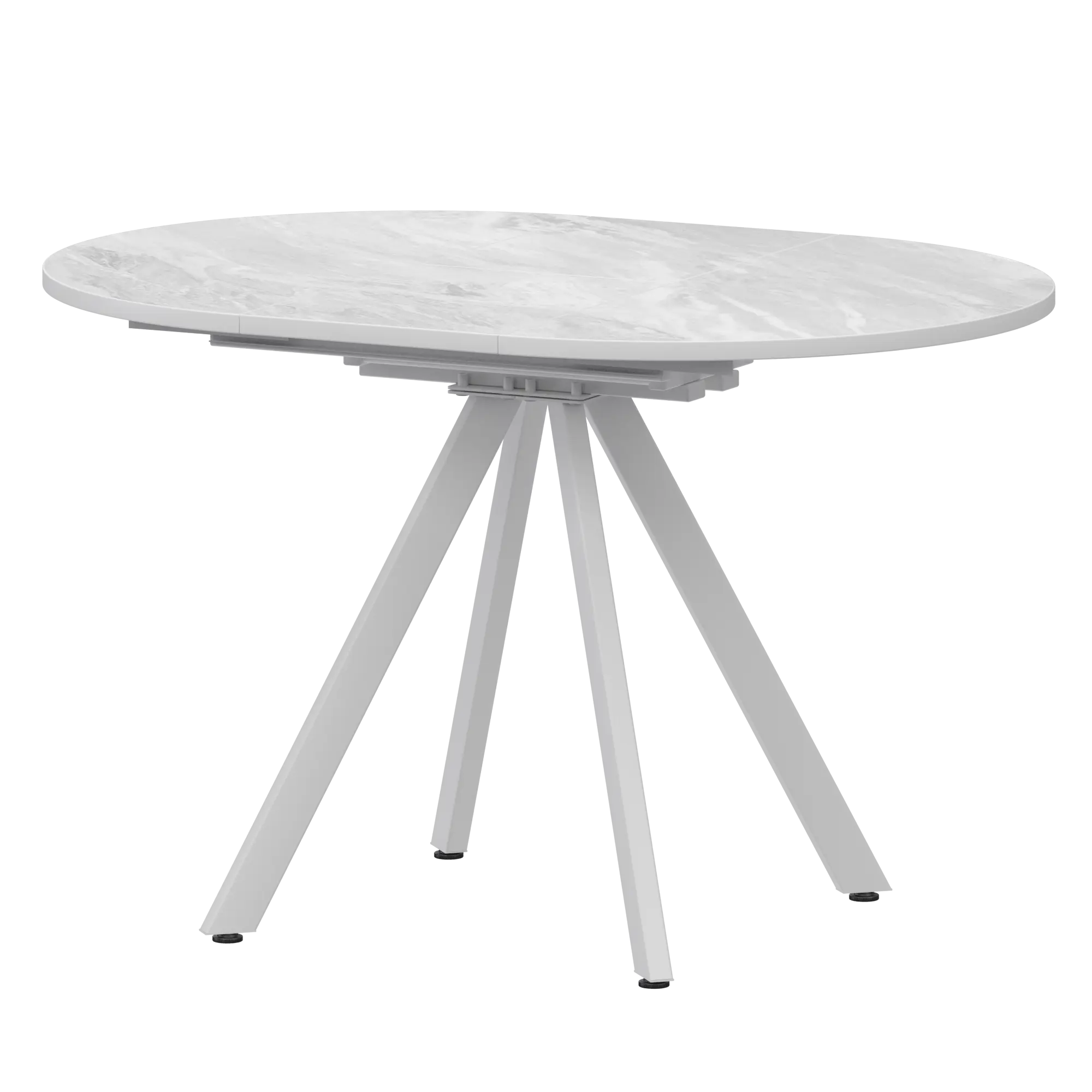 Стол раздвижной Байкал Мини Обеденные столы в пластике Байкал 800+300 (Н-3777) Лавант/Белый муар