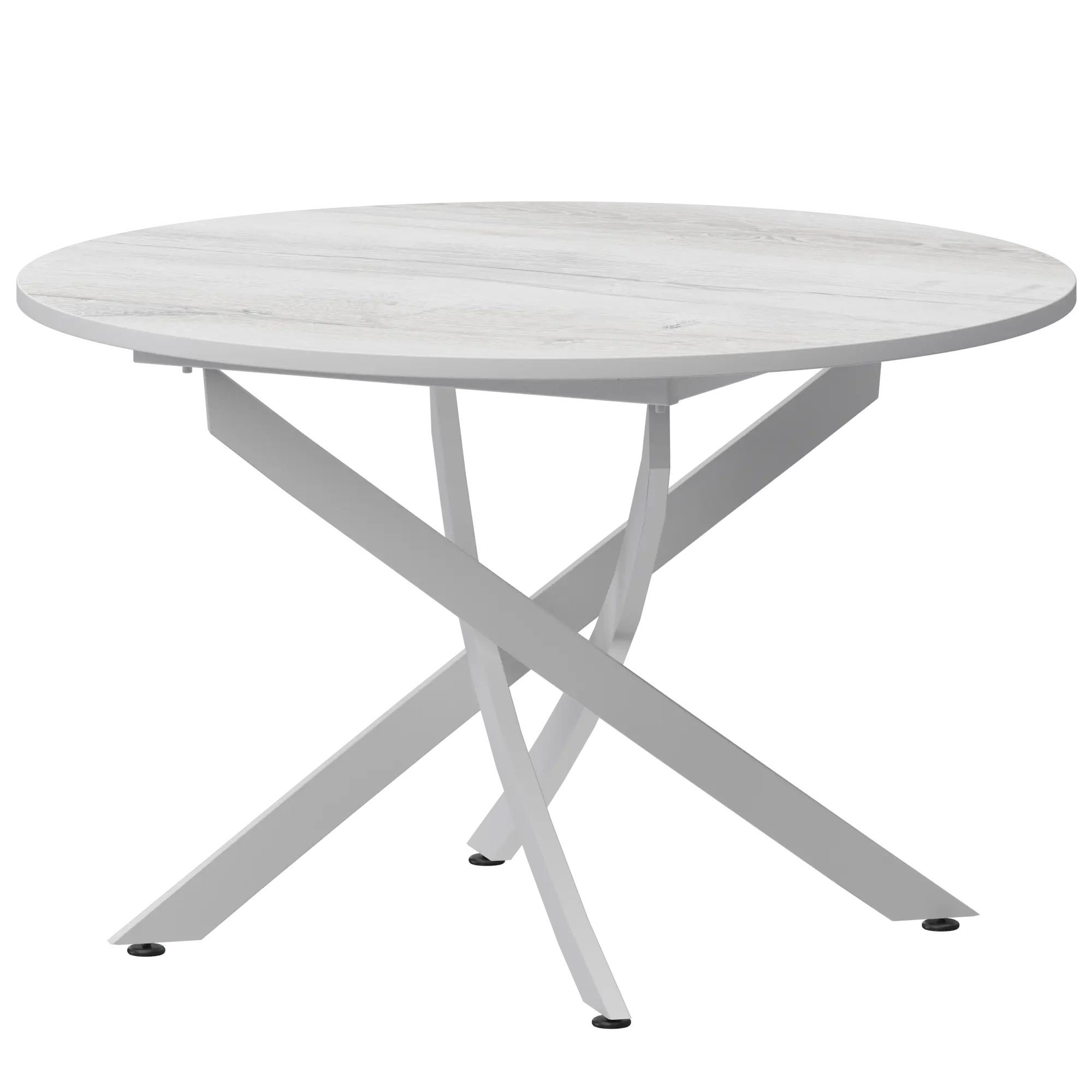 Стол нераздвижной Геометрия Обеденные столы в пластике  Фрост/Белый муар