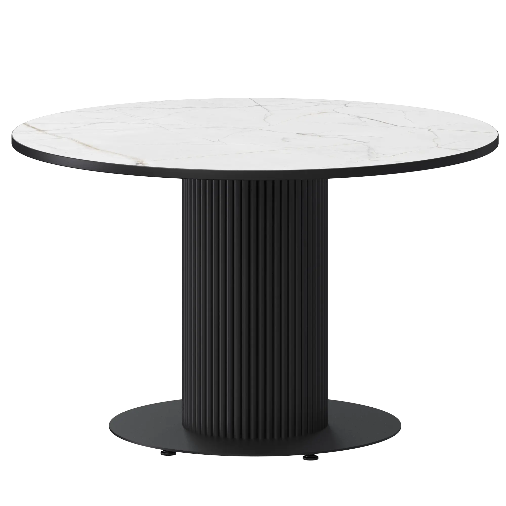 Стол нераздвижной Амур Обеденные столы в пластике Амур 1000 (Н-3822) Азул/Черный муар