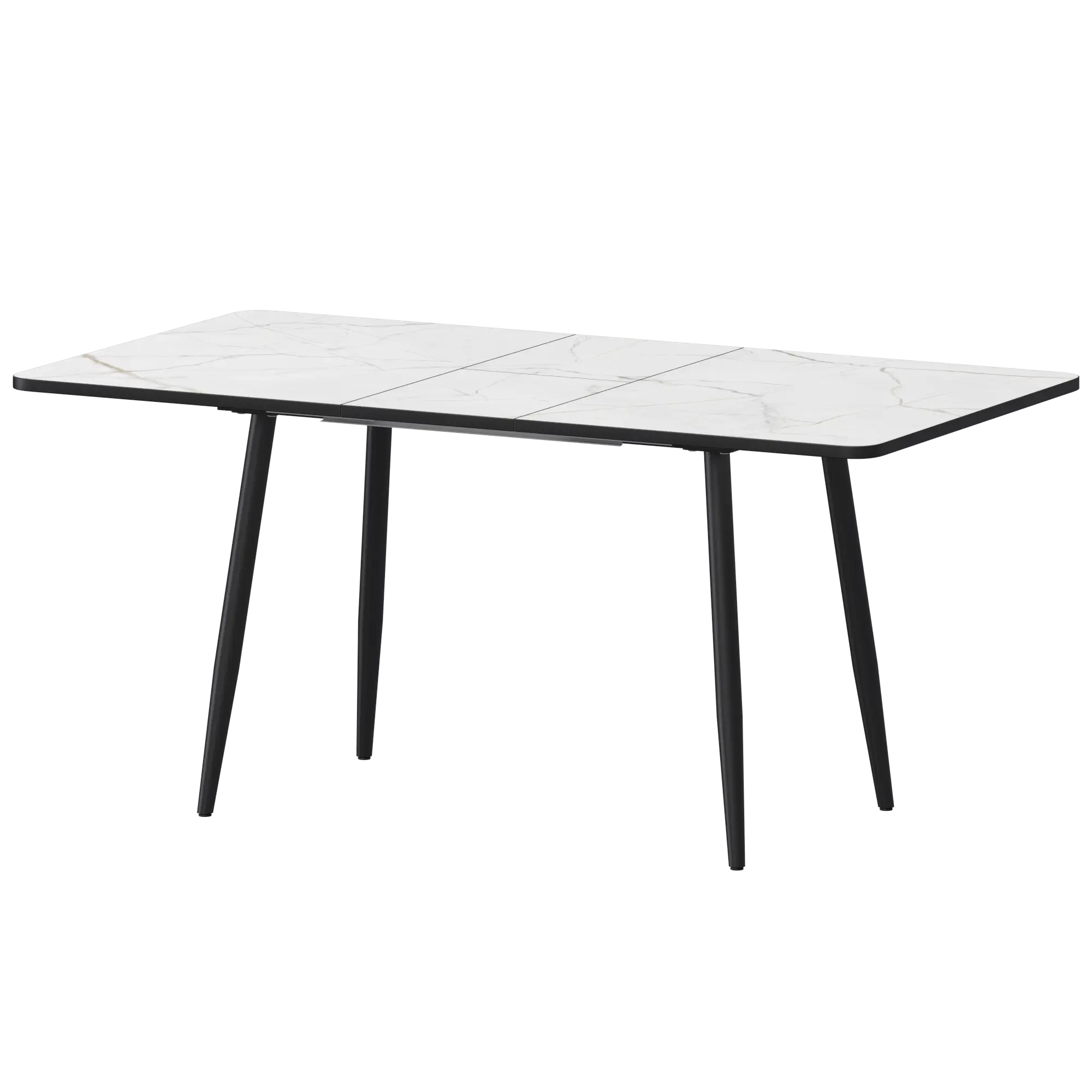 Стол раздвижной Бетта Обеденные столы в пластике Бетта 1100+300 R20 (Н-3813) Азул/Черный муар