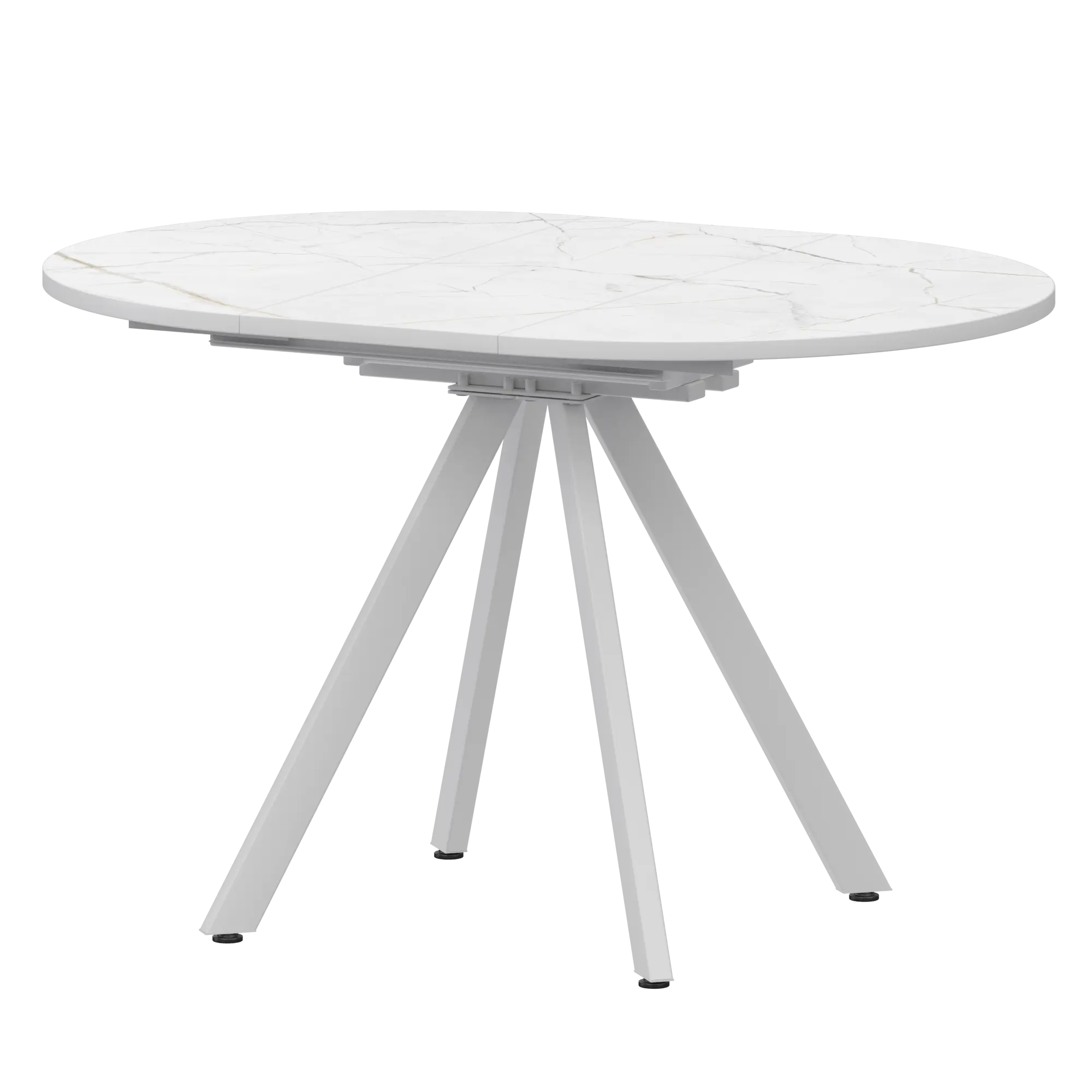 Стол раздвижной Байкал Мини Обеденные столы в пластике Байкал 900+300 (Н-3784) Азул/Белый муар