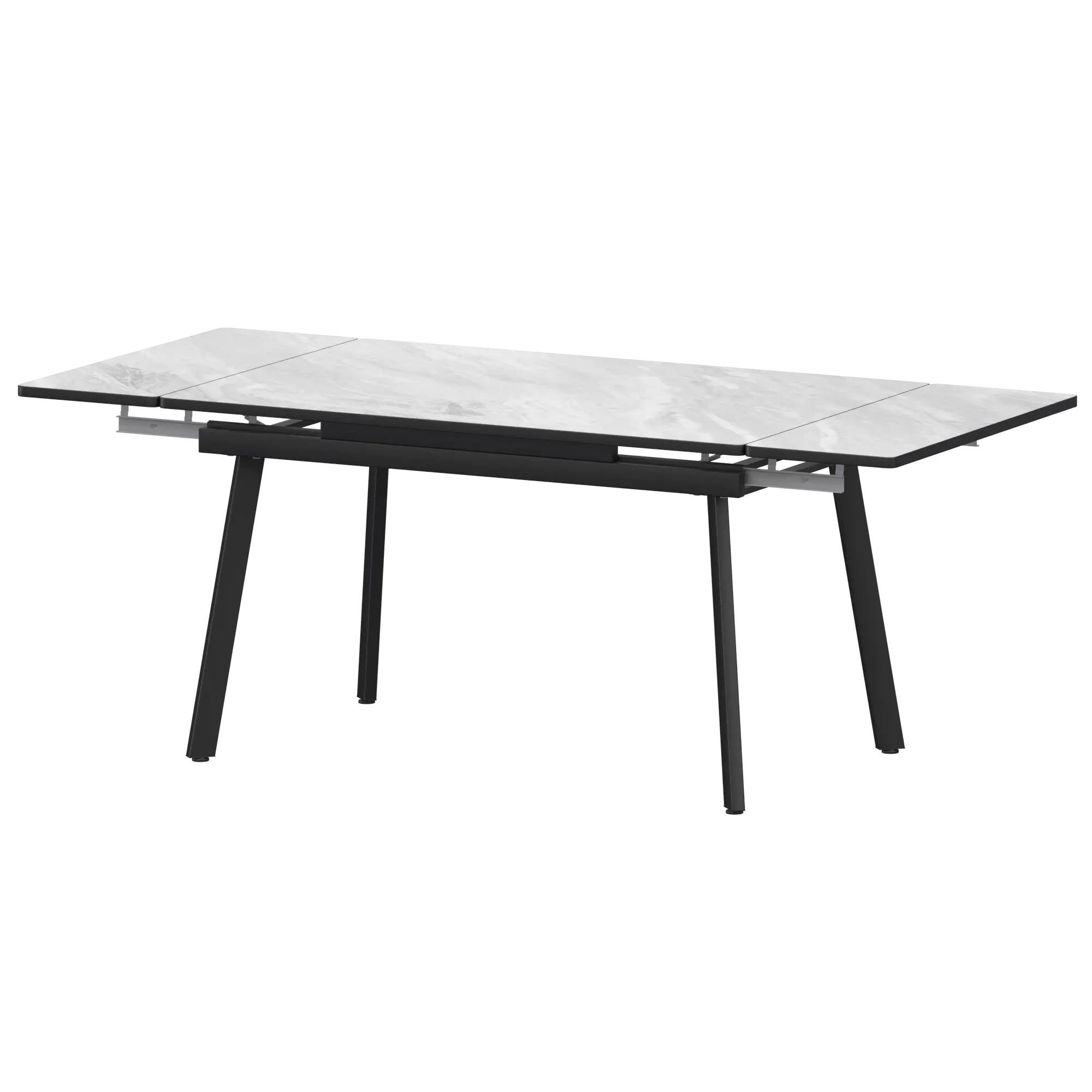 Стол раздвижной Гранд Обеденные столы в пластике  Лавант/Черный муар