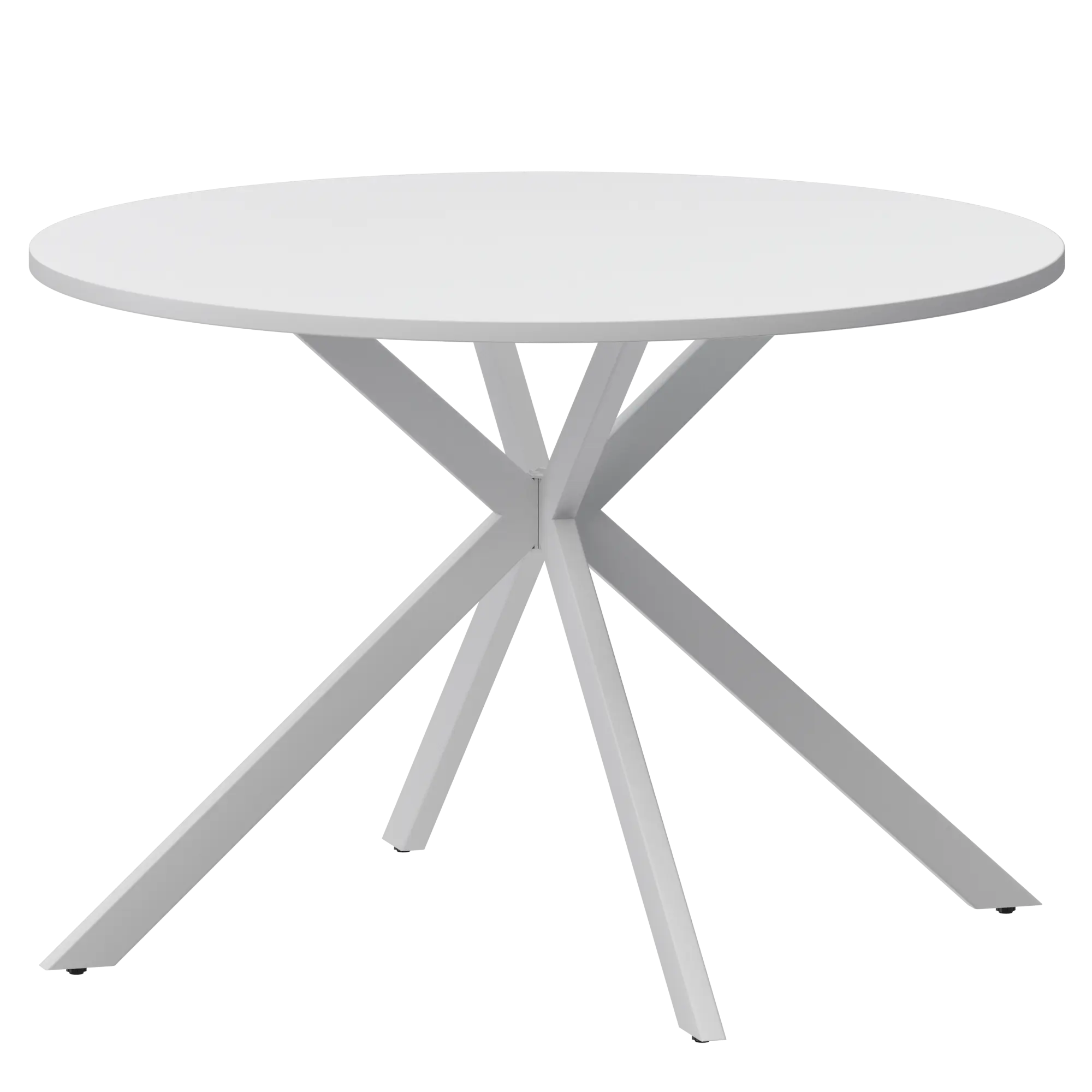 Стол нераздвижной Грань 2 Обеденные столы в пластике  Супер Белый/Белый муар