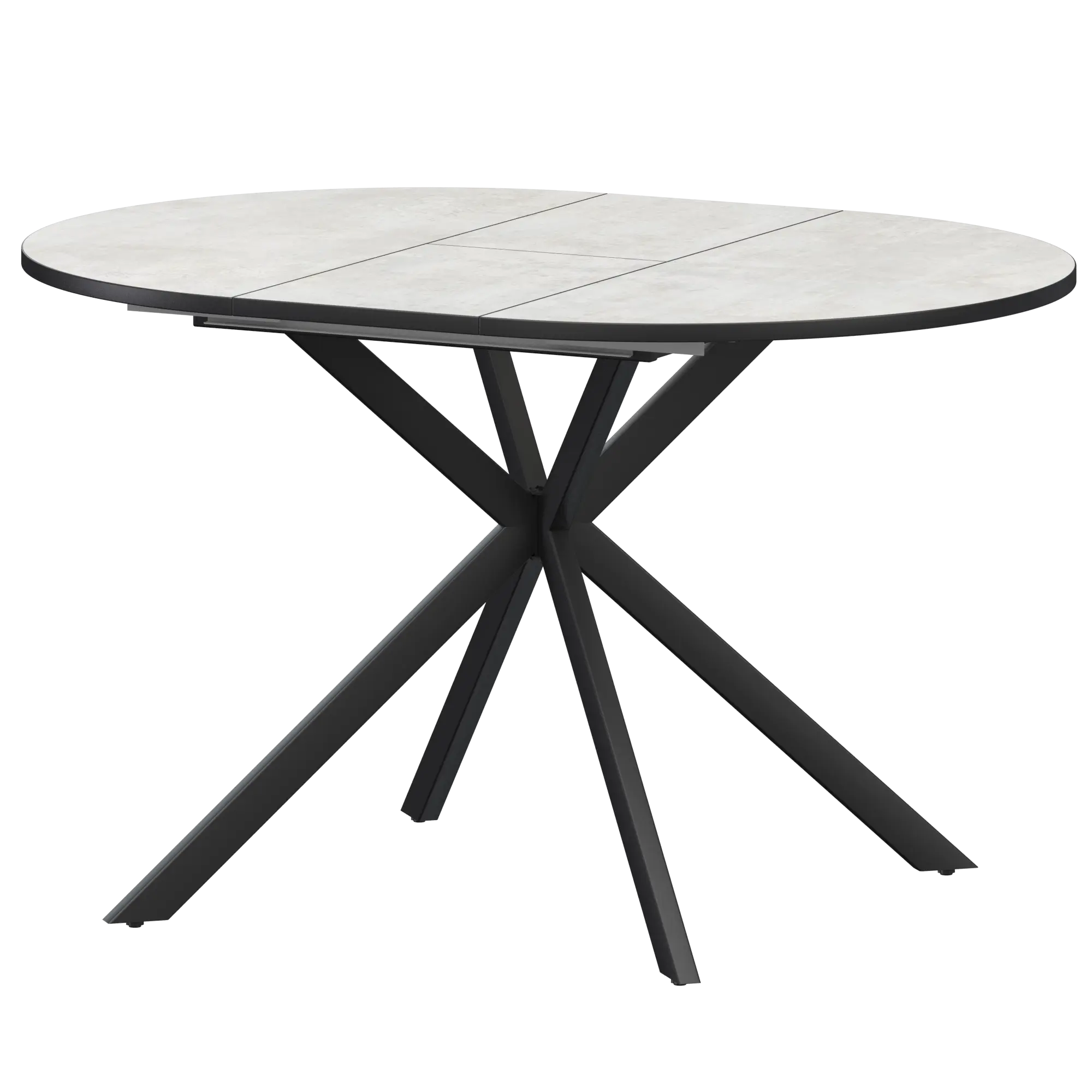 Стол раздвижной Грань Обеденные столы в пластике  Лофт/Черный муар