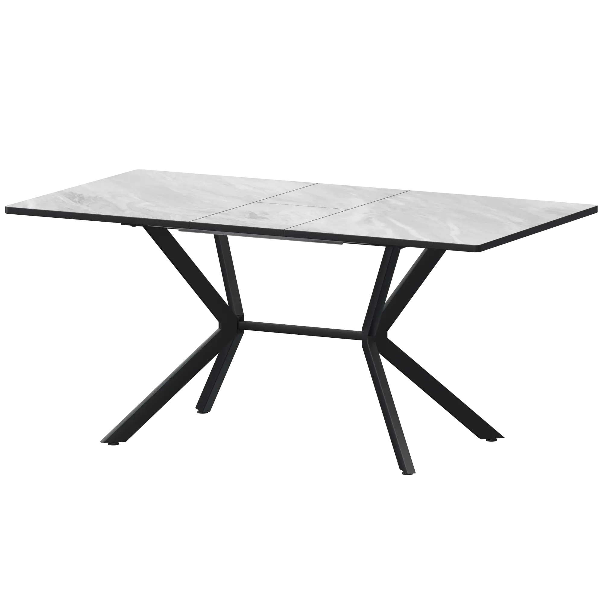 Стол раздвижной Сириус Обеденные столы в пластике  Лавант/Черный муар