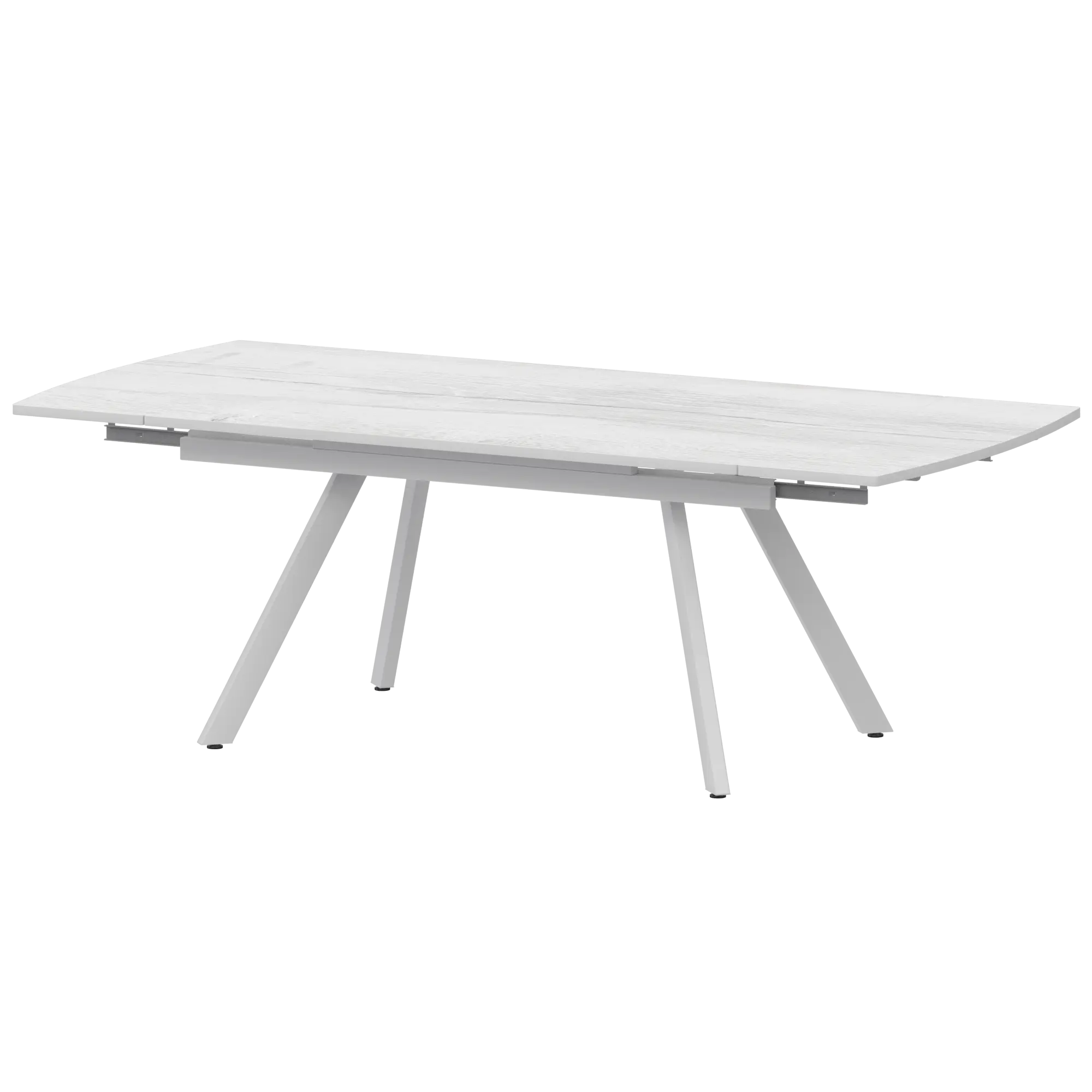 Стол раздвижной Фаворит Обеденные столы в пластике  Фрост/Белый муар